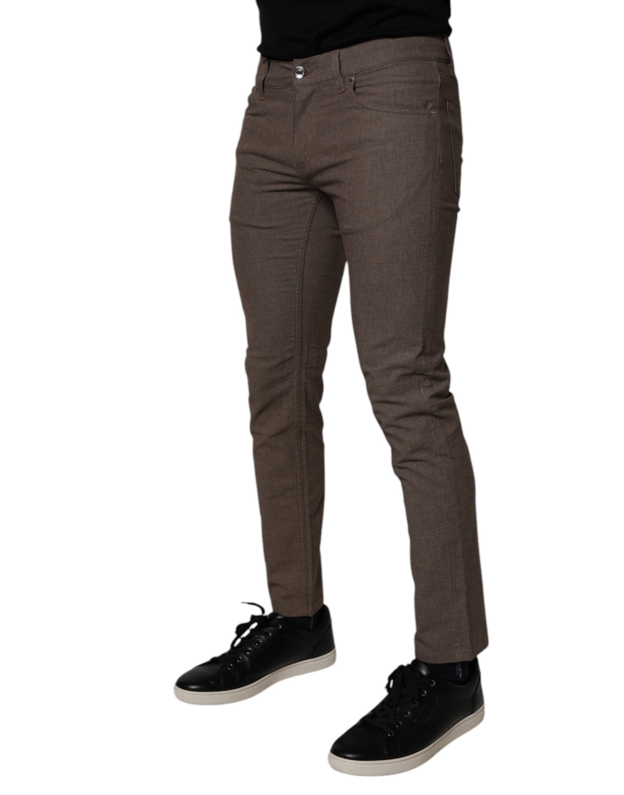 Cotton Stretch Chino Men's Pants - Dolce & Gabbana - Modalova