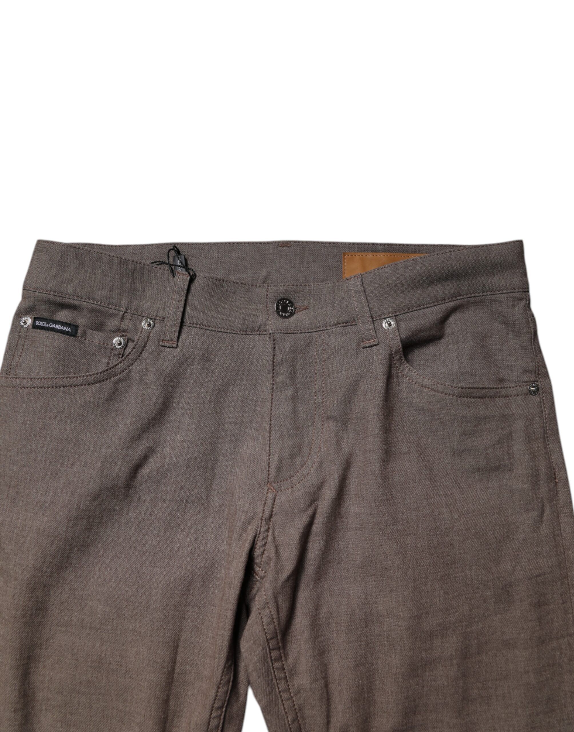 Cotton Stretch Chino Men's Pants - Dolce & Gabbana - Modalova