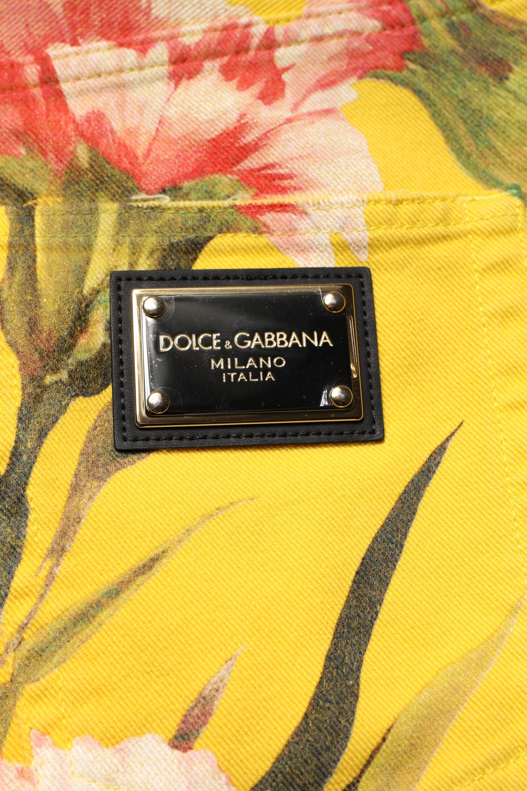 Floral Cargo Denim Men Bermuda Men's Shorts - Dolce & Gabbana - Modalova