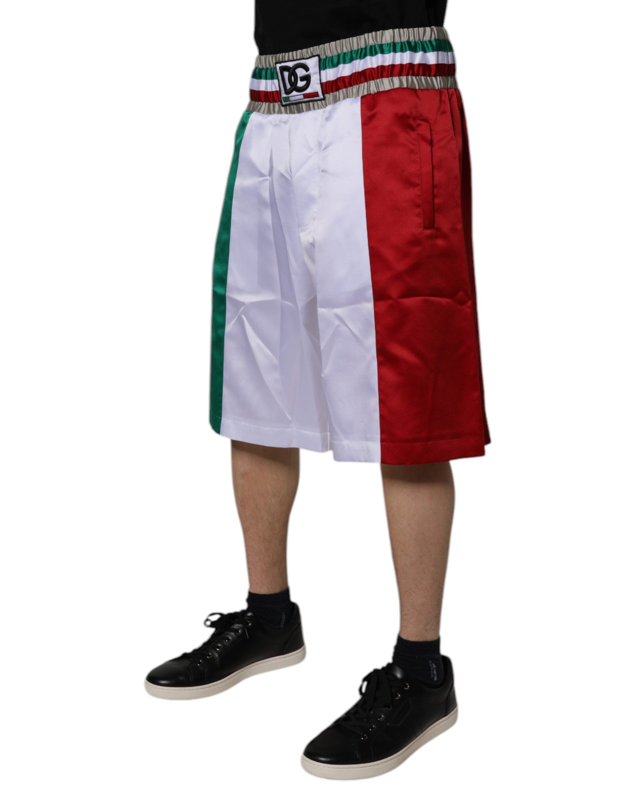 Italia Polyester Bermuda Men's Shorts - Dolce & Gabbana - Modalova