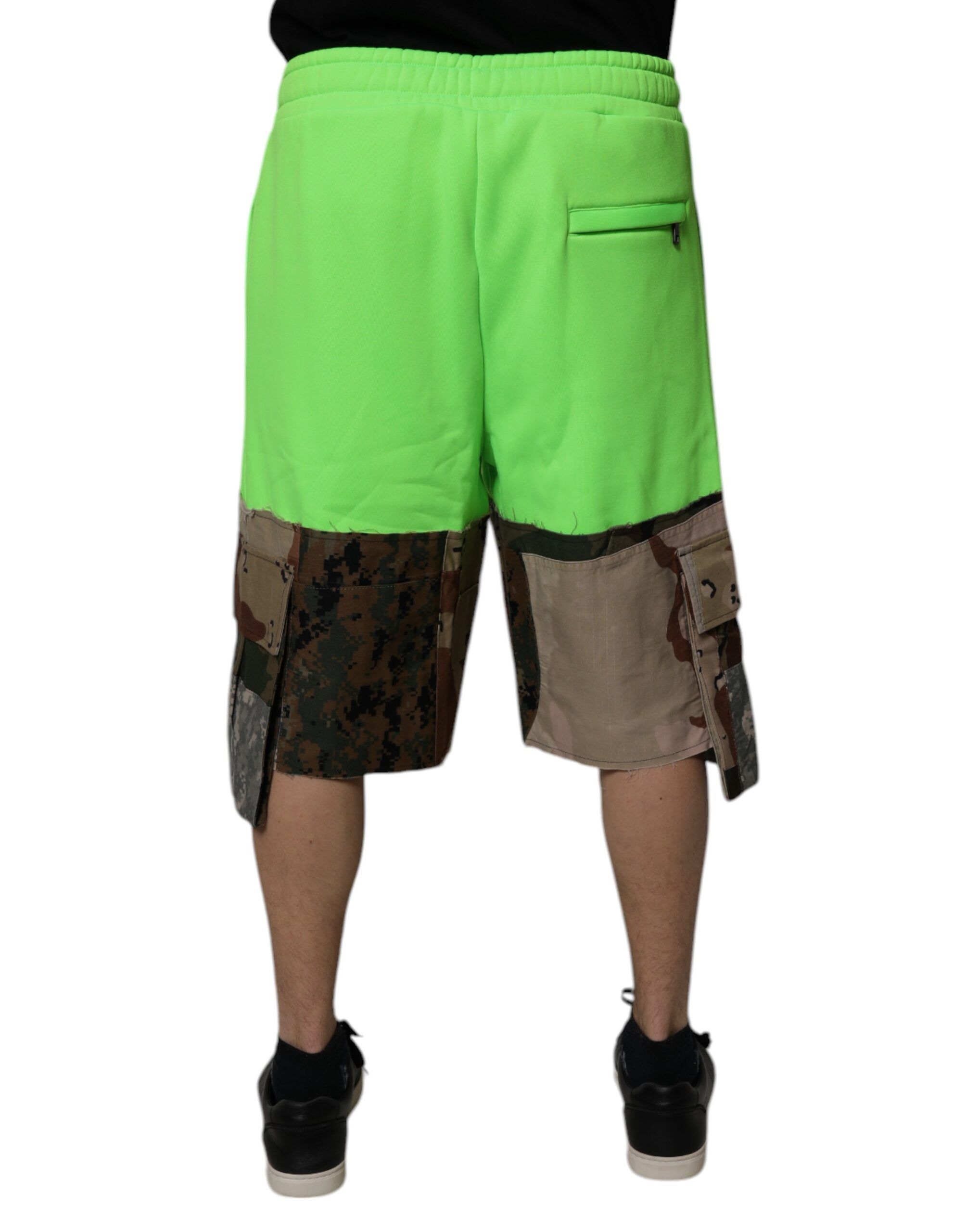 Patchwork Cargo Bermuda Men's Shorts (Pre-Owned) - Dolce & Gabbana - Modalova