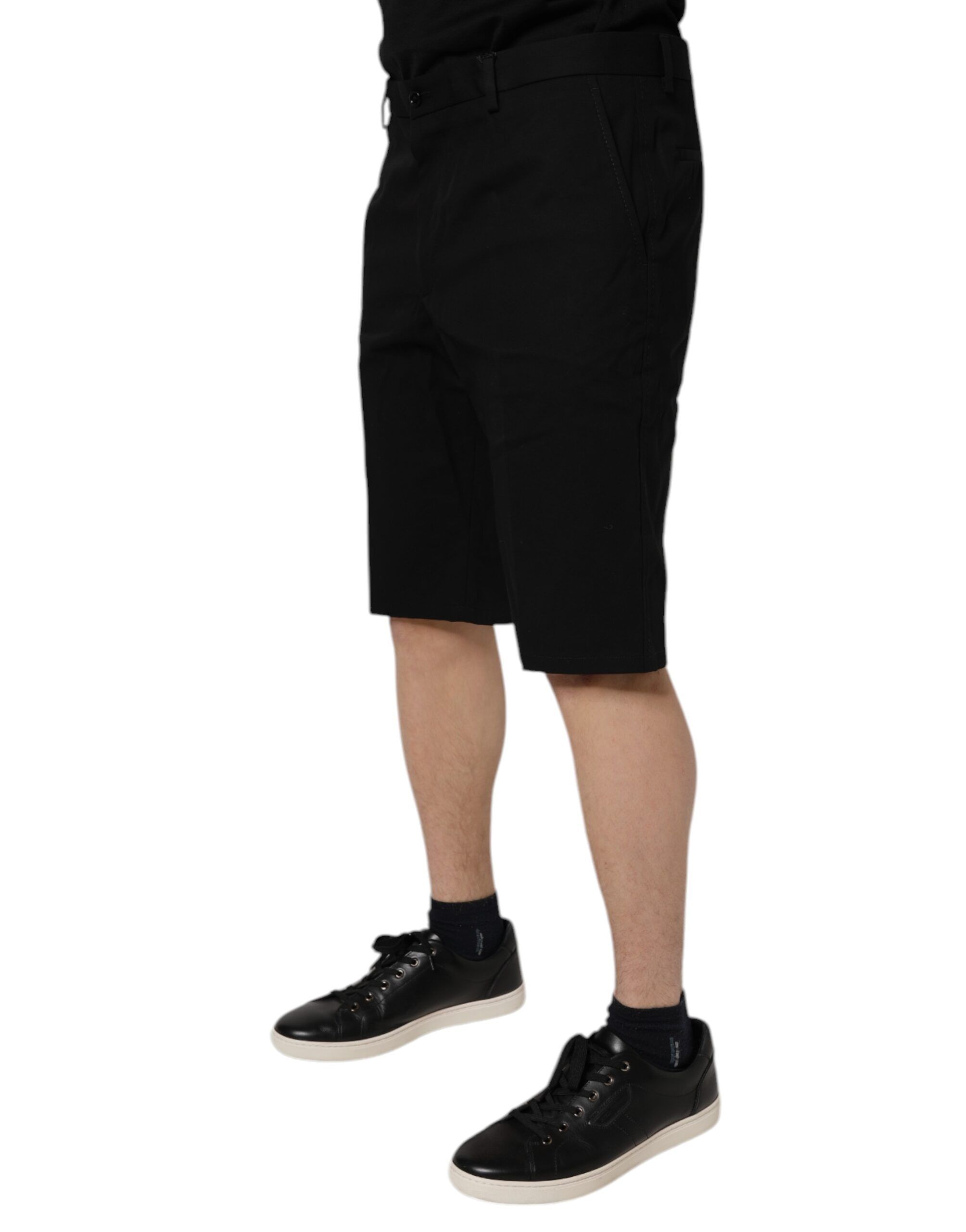 Cotton Stretch Mid Waist Bermuda Men's Shorts - Dolce & Gabbana - Modalova