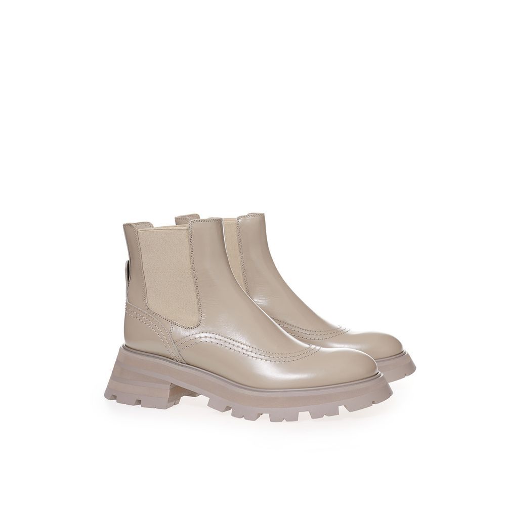 Leather Chelsea Women's Boots - Alexander McQueen - Modalova