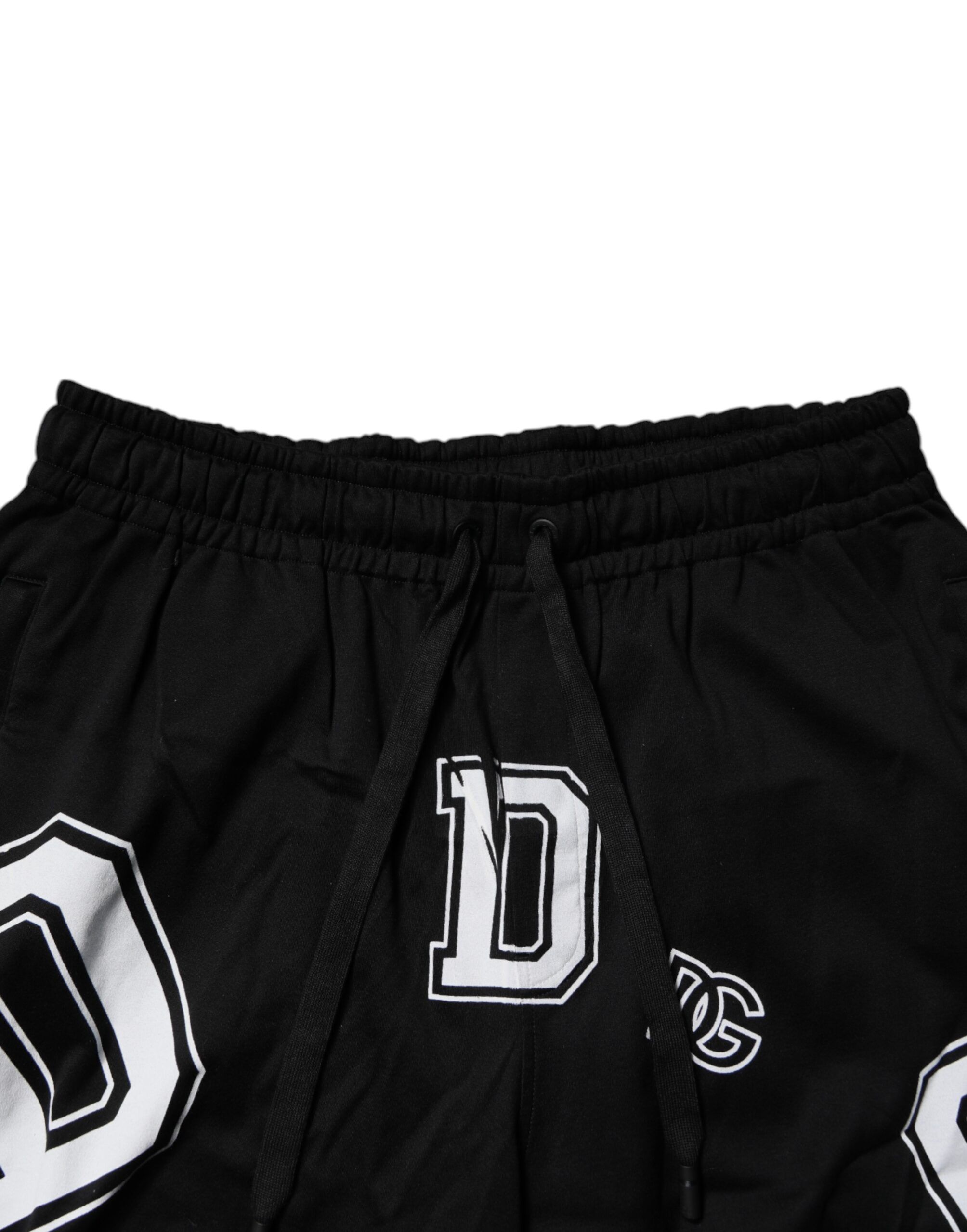 Black Logo Cotton Bermuda SweatMen's Men's Shorts (Pre-Owned) - Dolce & Gabbana - Modalova