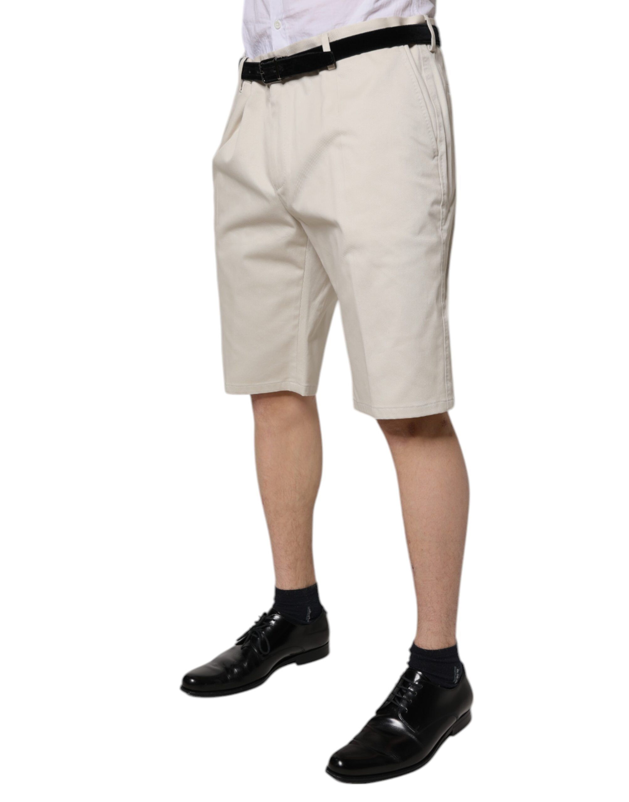 Cotton Stretch Mid Waist Bermuda Men's Shorts - Dolce & Gabbana - Modalova