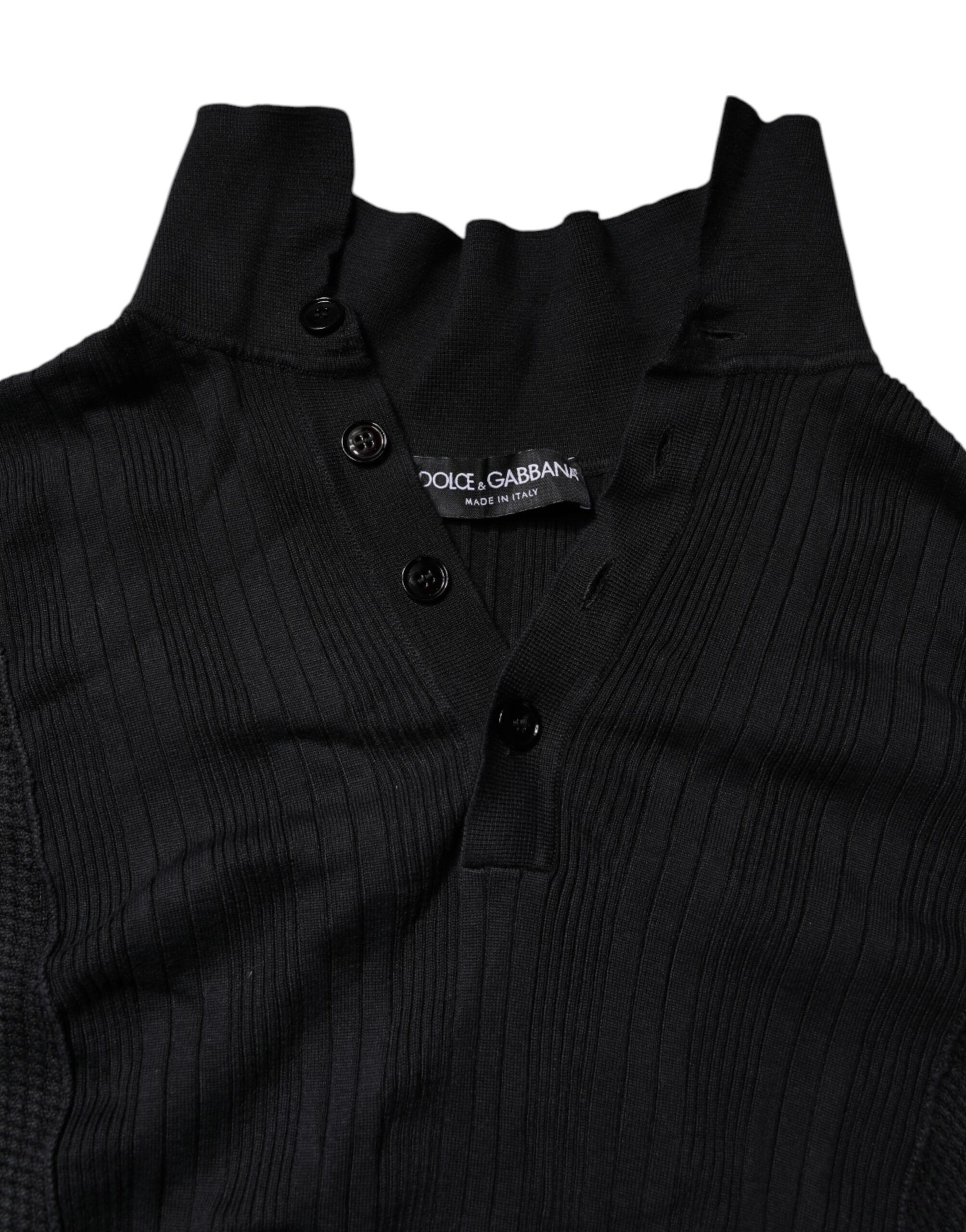 Heraldic Silk Buttoned Pullover Men's Sweater (Pre-Owned) - Dolce & Gabbana - Modalova
