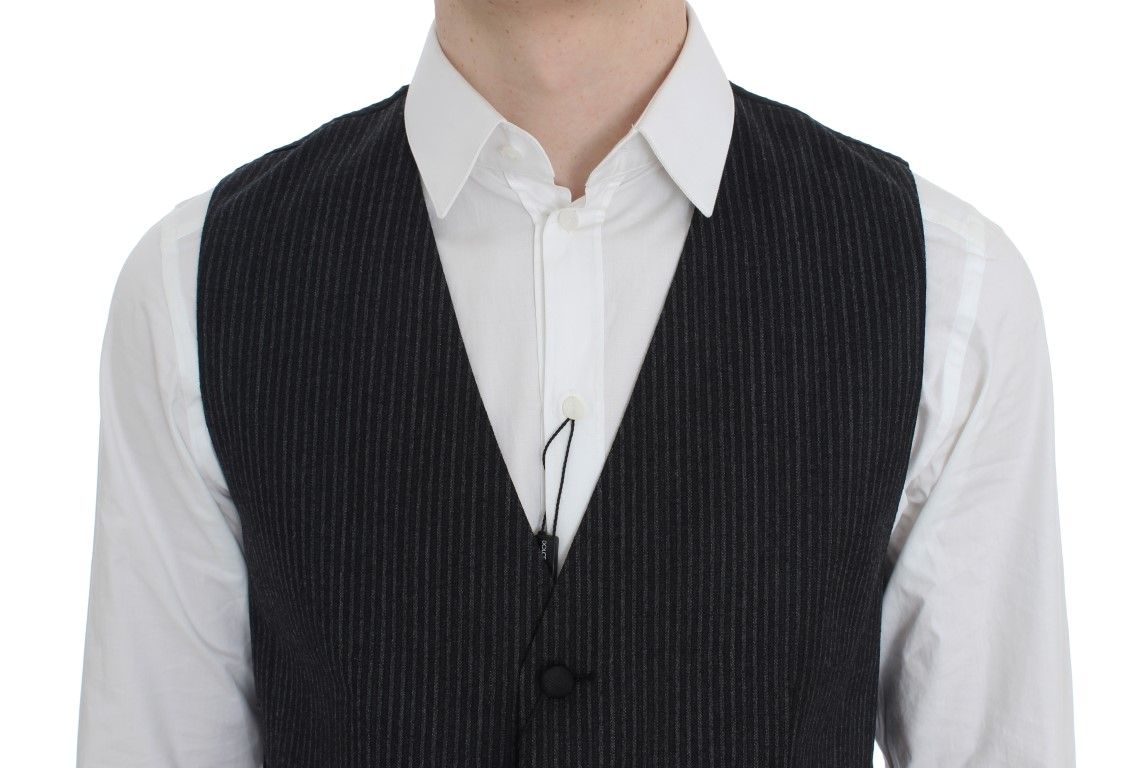 Striped Formal Men's Vest - Dolce & Gabbana - Modalova