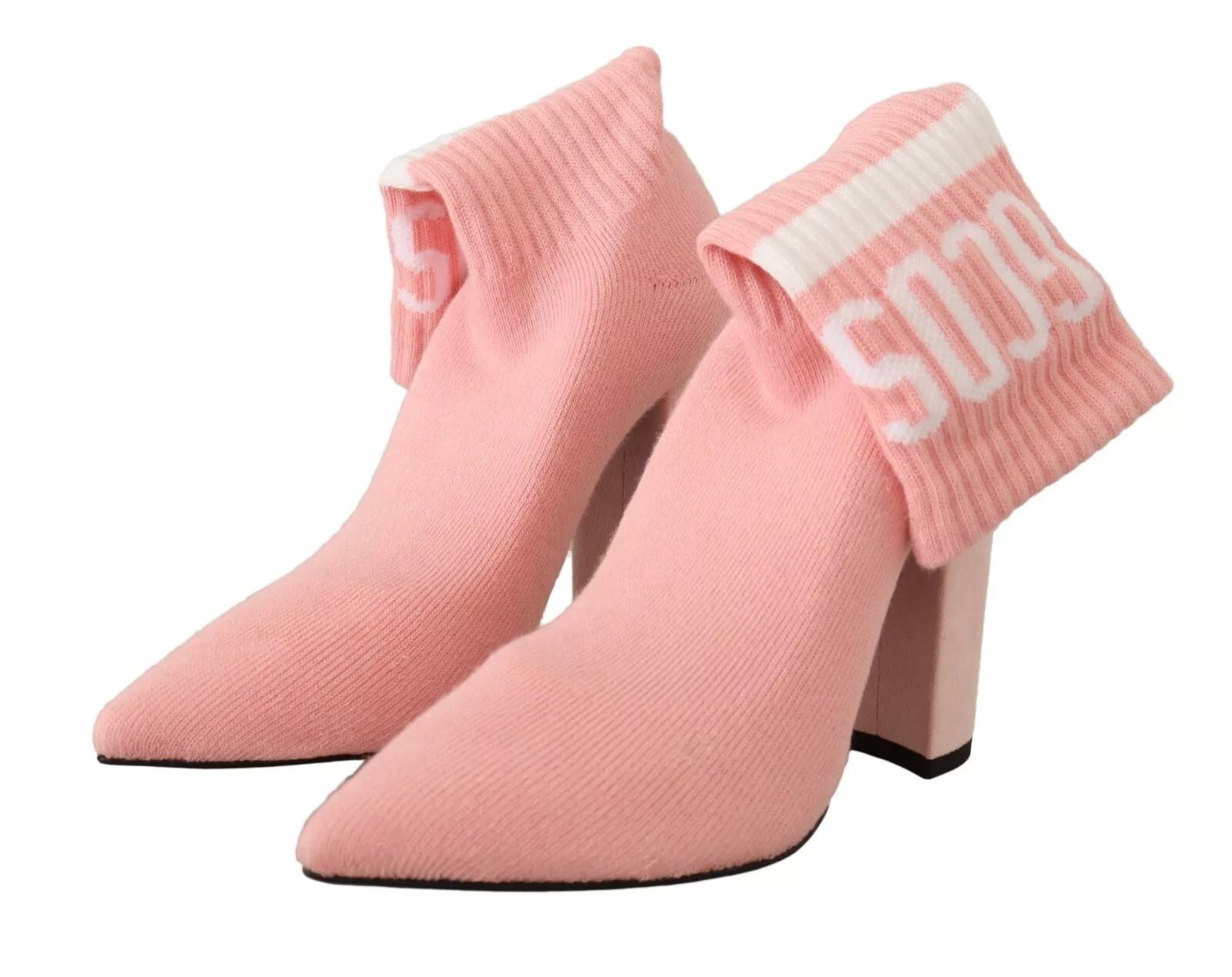 Suede Logo Socks Block Heel Ankle Boots Women's Shoes (Pre-Owned) - GCDS - Modalova