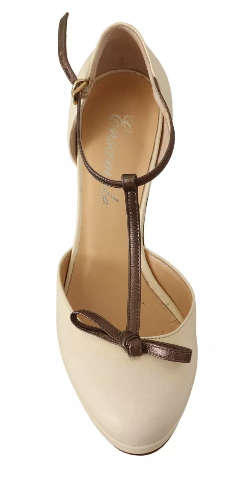 Leather T-Strap Heels Sandals Women's Shoes (Pre-Owned) - SERGIO LEVANTESI - Modalova