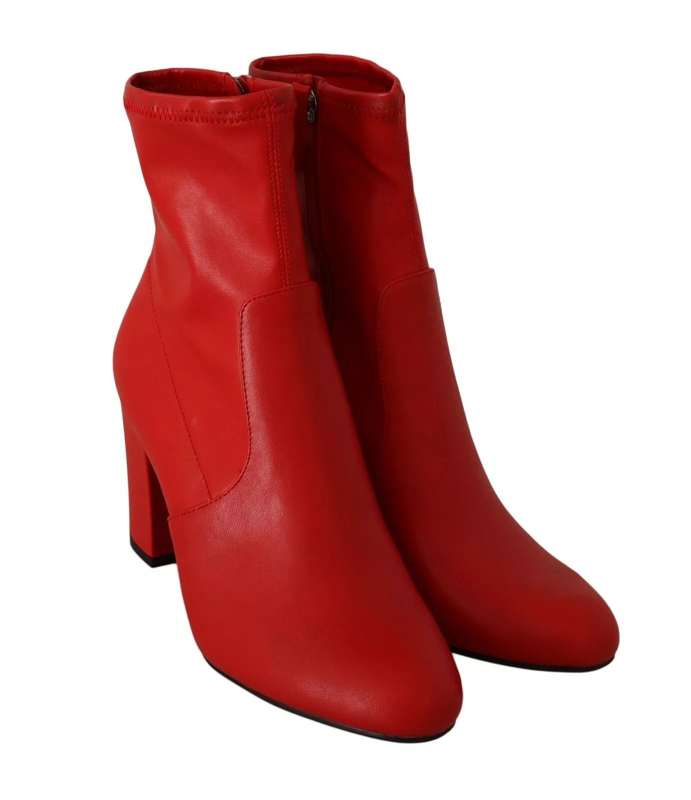 Leather Block Heels Ankle Boots Women's Shoes (Pre-Owned) - Steve Madden - Modalova
