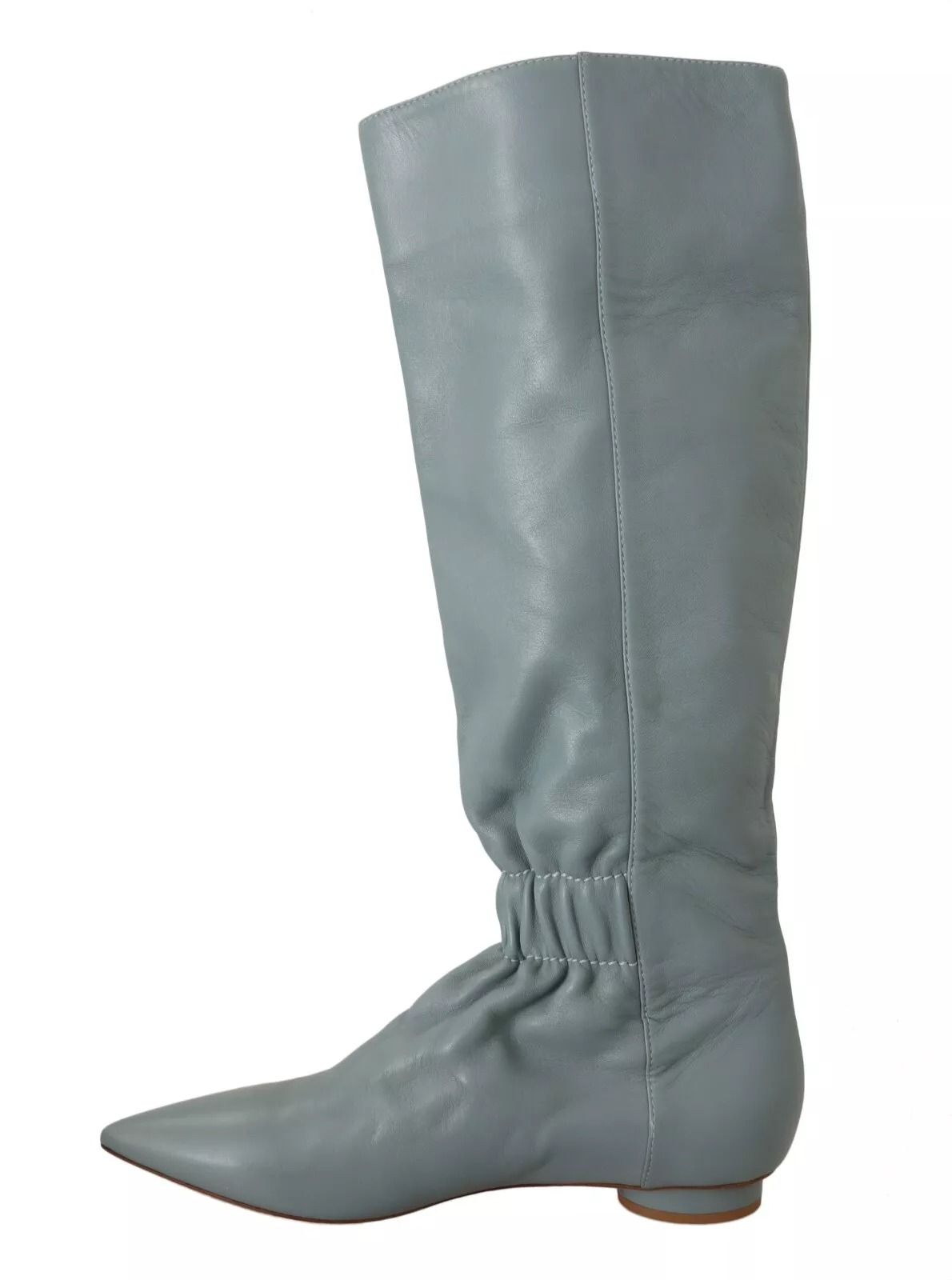 Leather Elastic Flats Pull On Knee High Boots Women's Shoes (Pre-Owned) - Red Valentino - Modalova