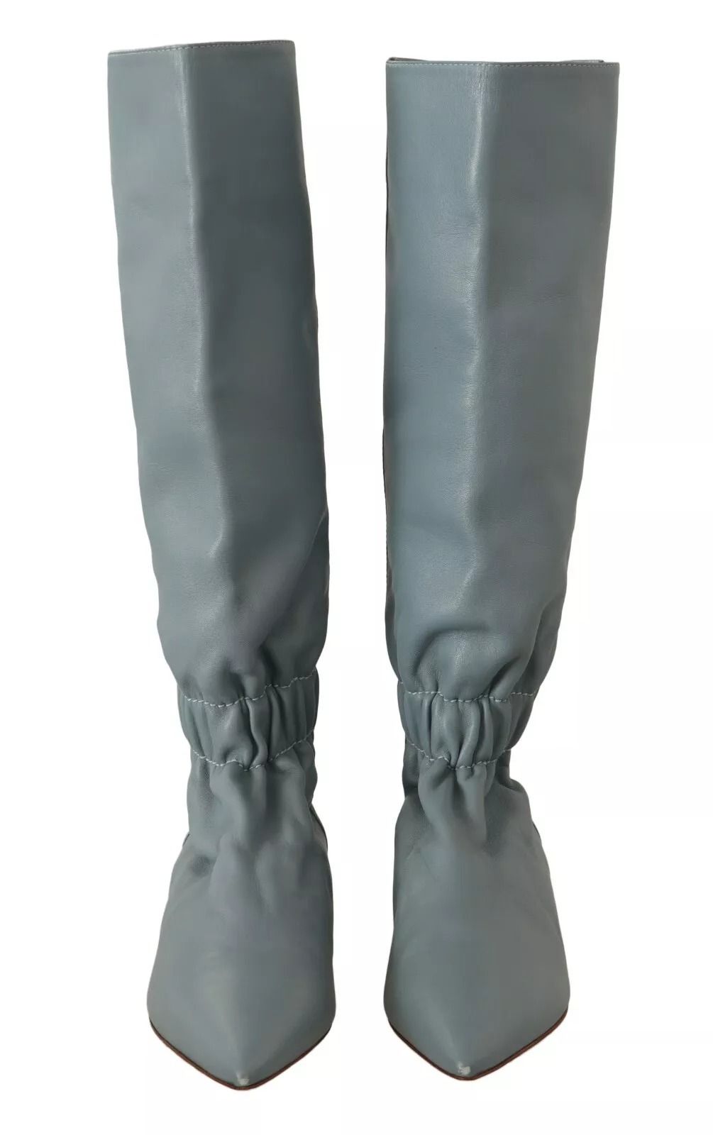 Leather Elastic Flats Pull On Knee High Boots Women's Shoes (Pre-Owned) - Red Valentino - Modalova