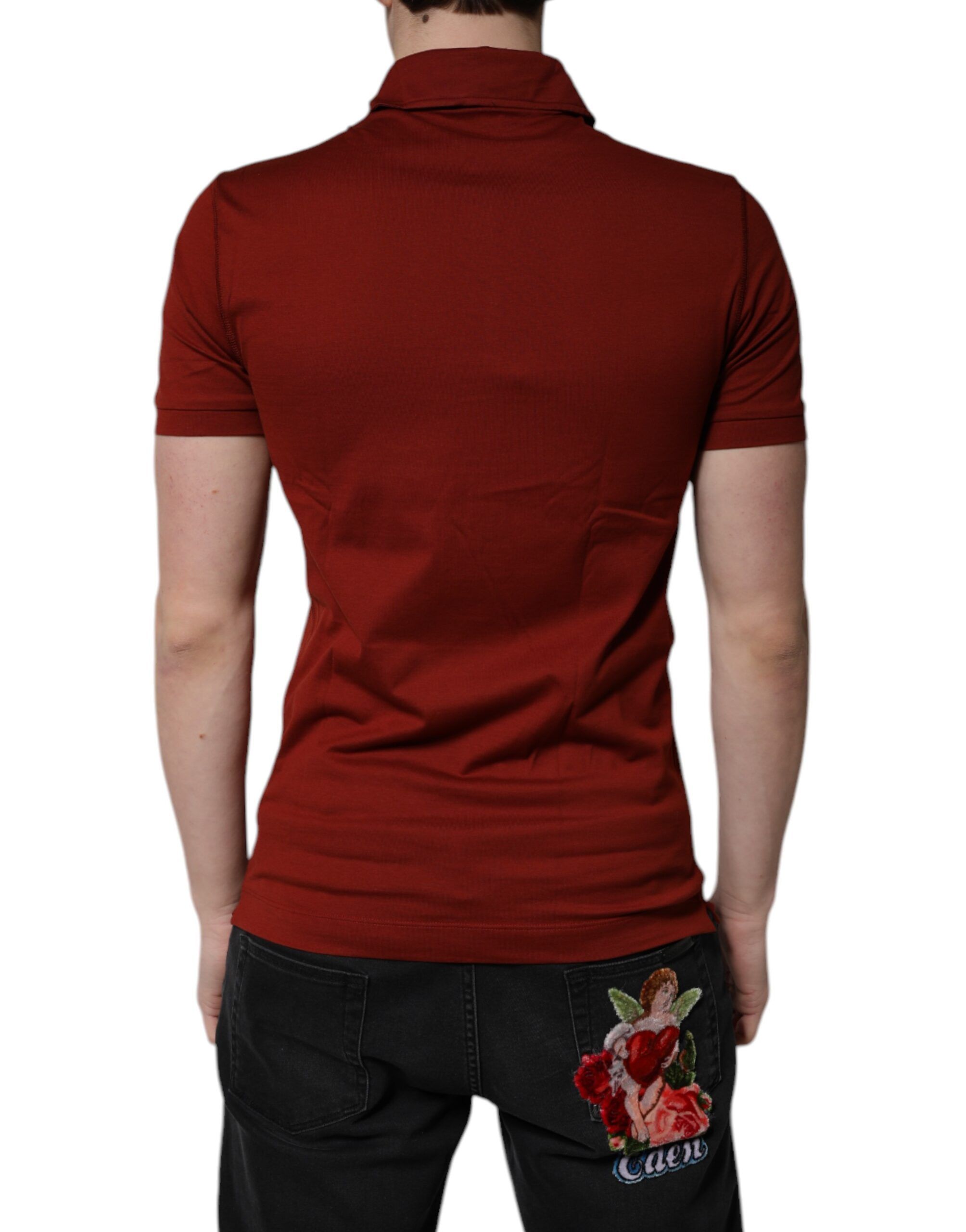 Cotton DG Logo Collared Men Polo Men's T-shirt - Dolce & Gabbana - Modalova