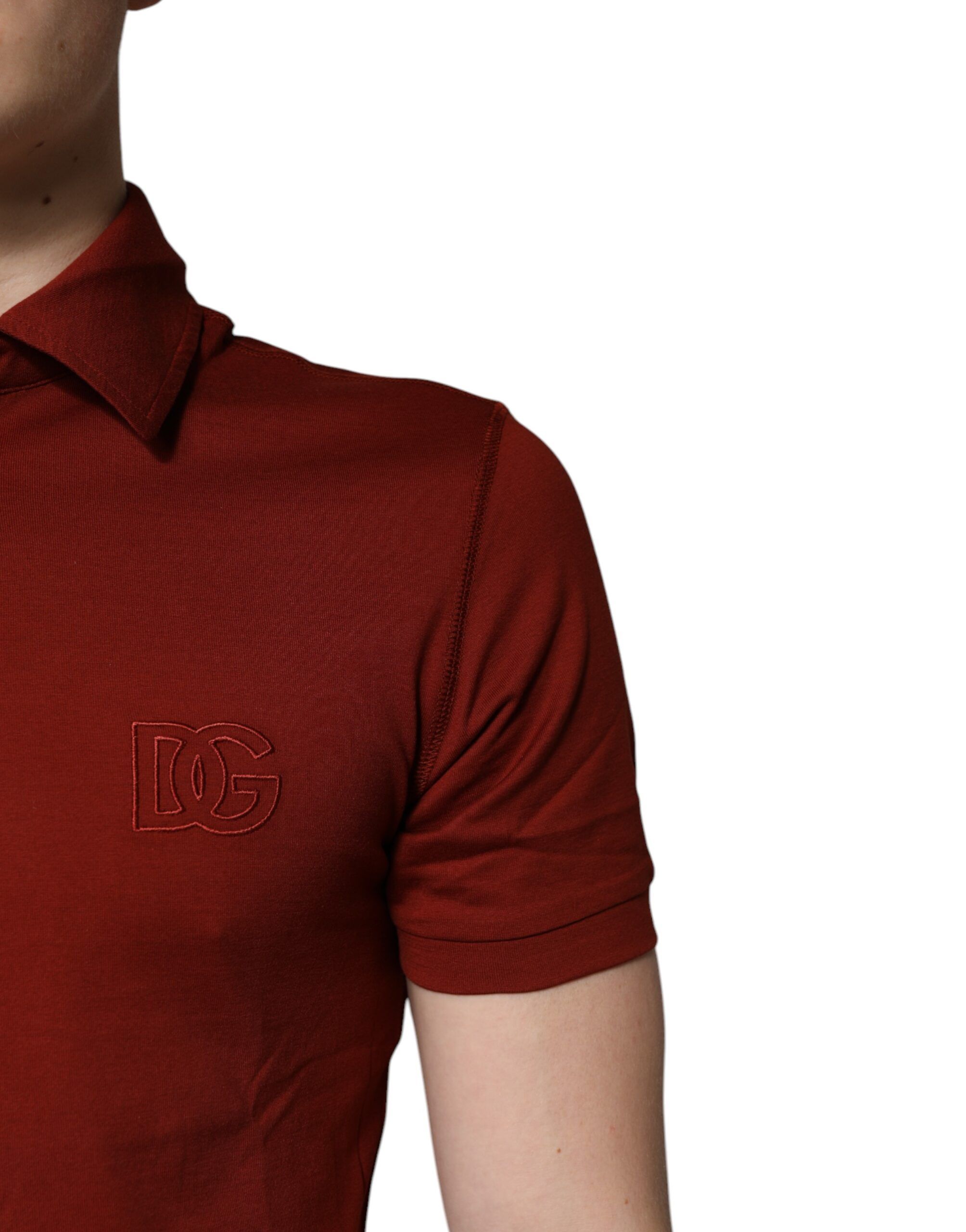 Cotton DG Logo Collared Men Polo Men's T-shirt - Dolce & Gabbana - Modalova