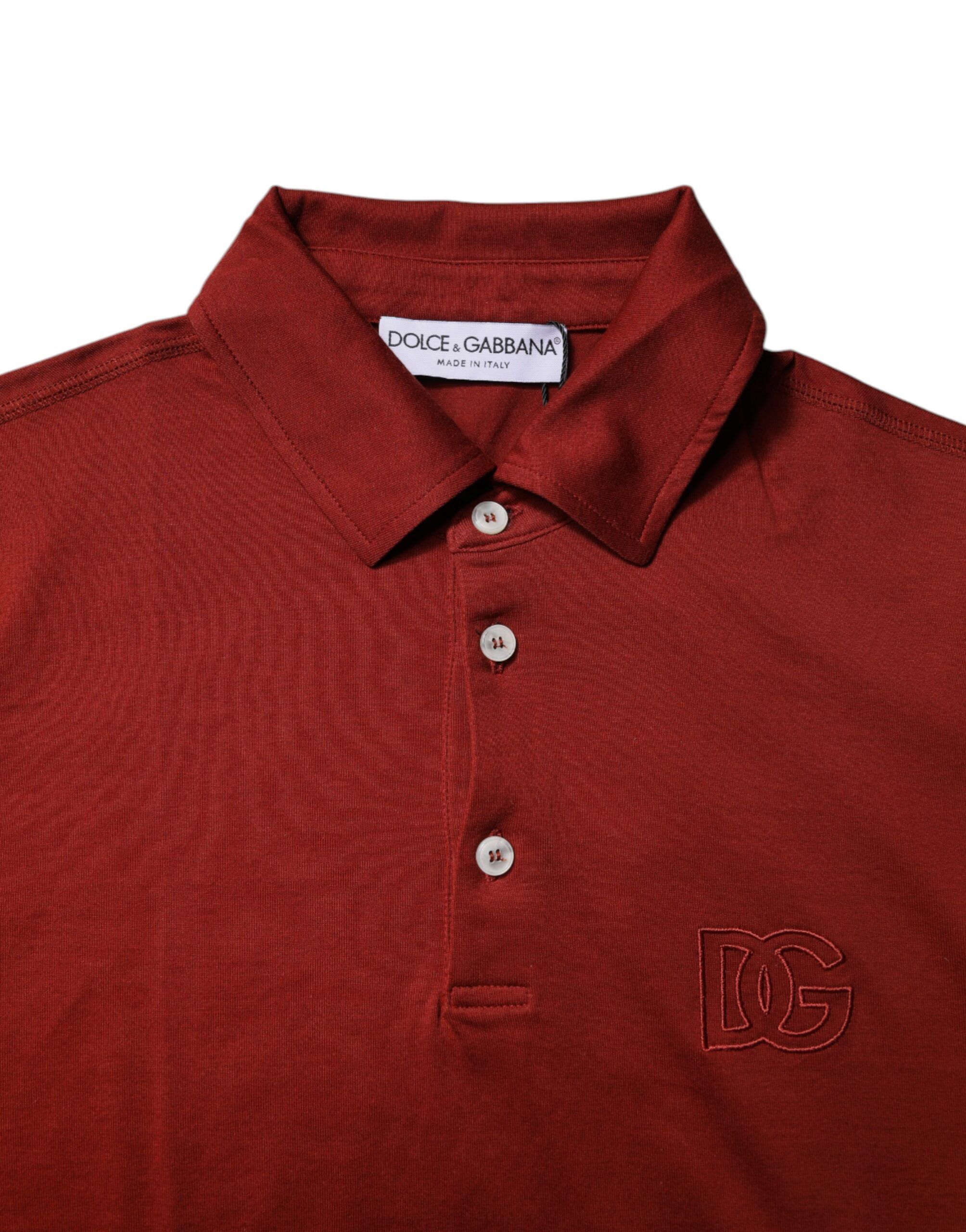 Cotton DG Logo Collared Men Polo Men's T-shirt - Dolce & Gabbana - Modalova