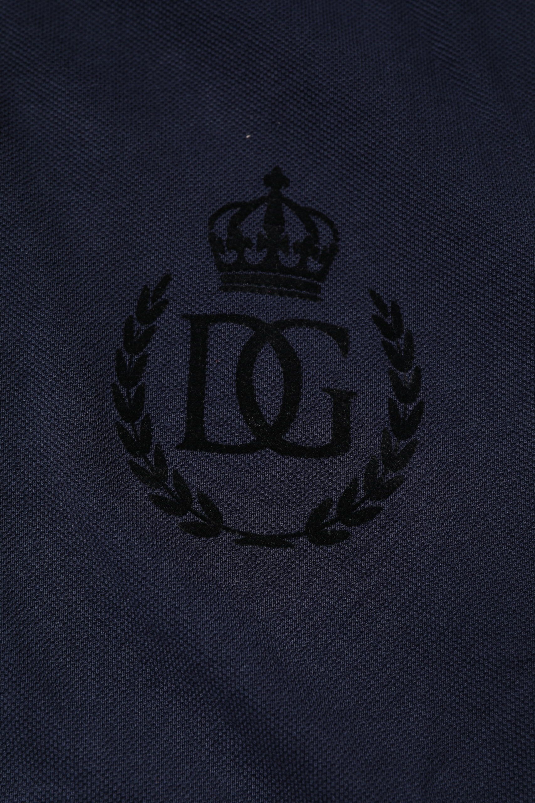 Dark Cotton Crown Collared Polo Men's T-shirt - Dolce & Gabbana - Modalova