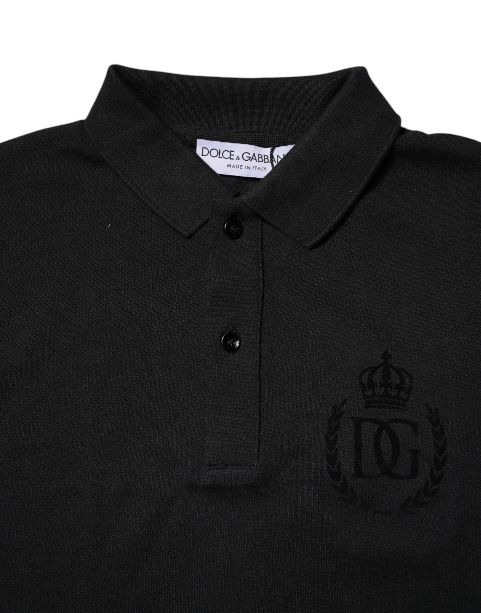 Cotton DG Logo Collared Polo Men's T-shirt - Dolce & Gabbana - Modalova