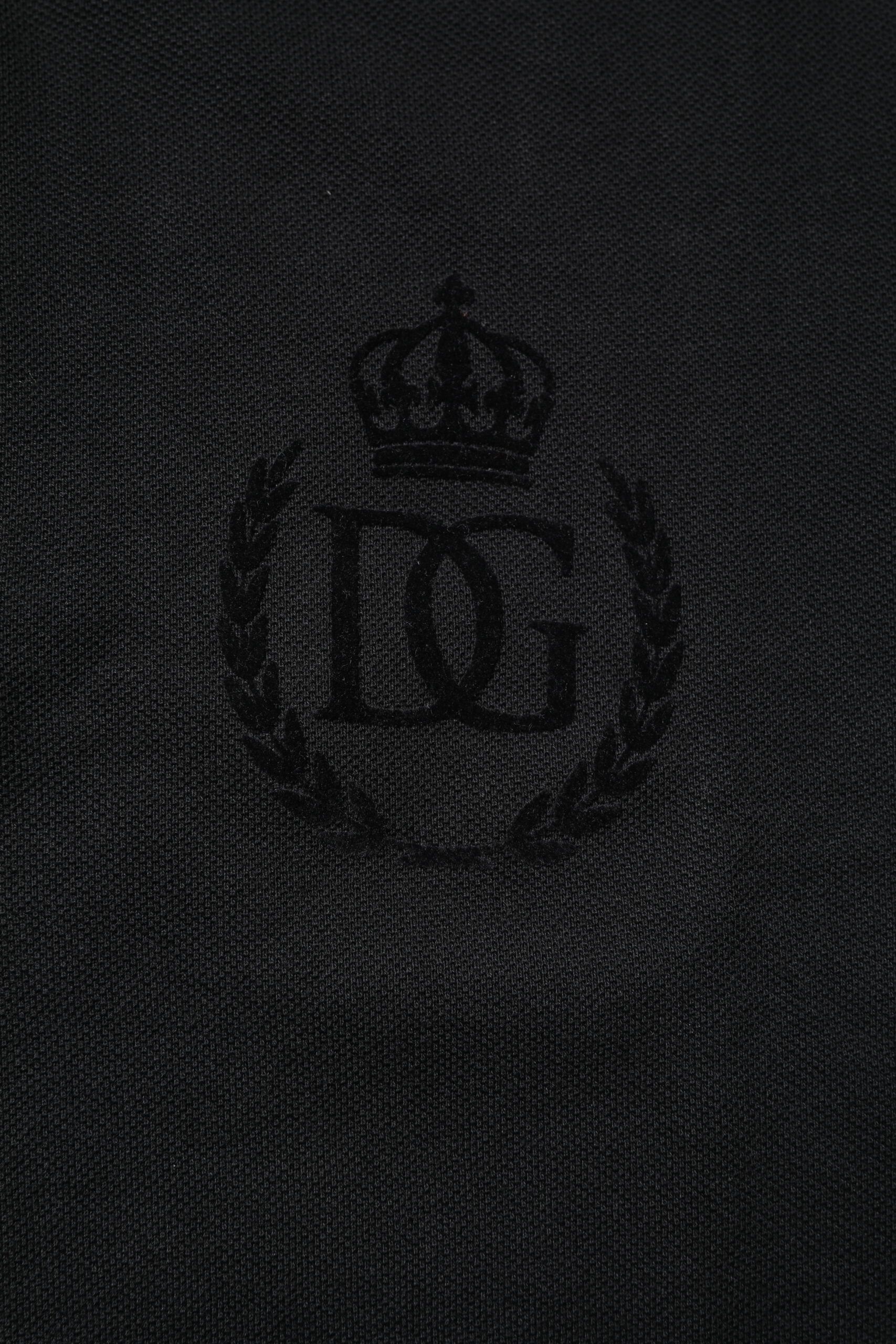 Cotton DG Logo Collared Polo Men's T-shirt - Dolce & Gabbana - Modalova