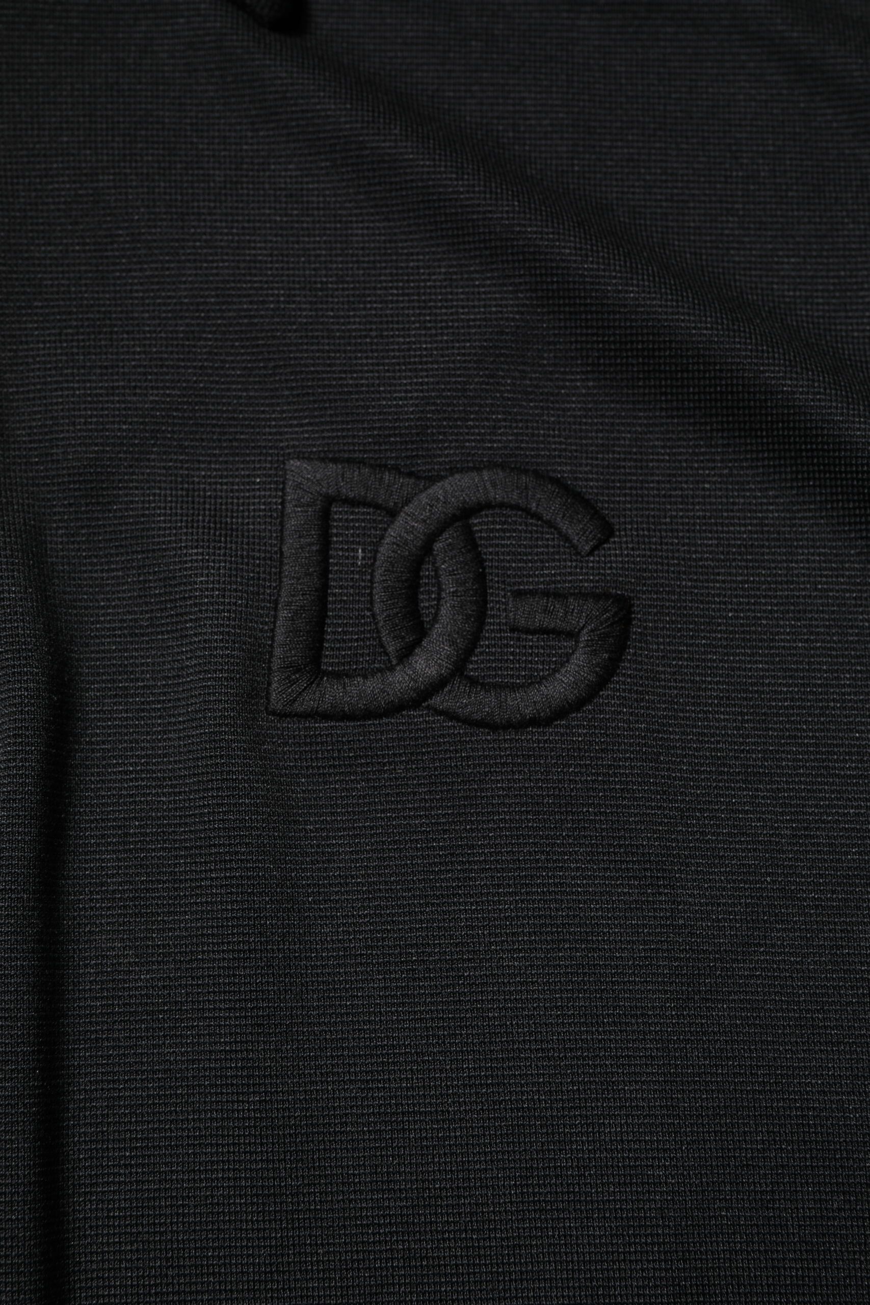 Polyester DG Logo Collared Polo Men's T-shirt - Dolce & Gabbana - Modalova