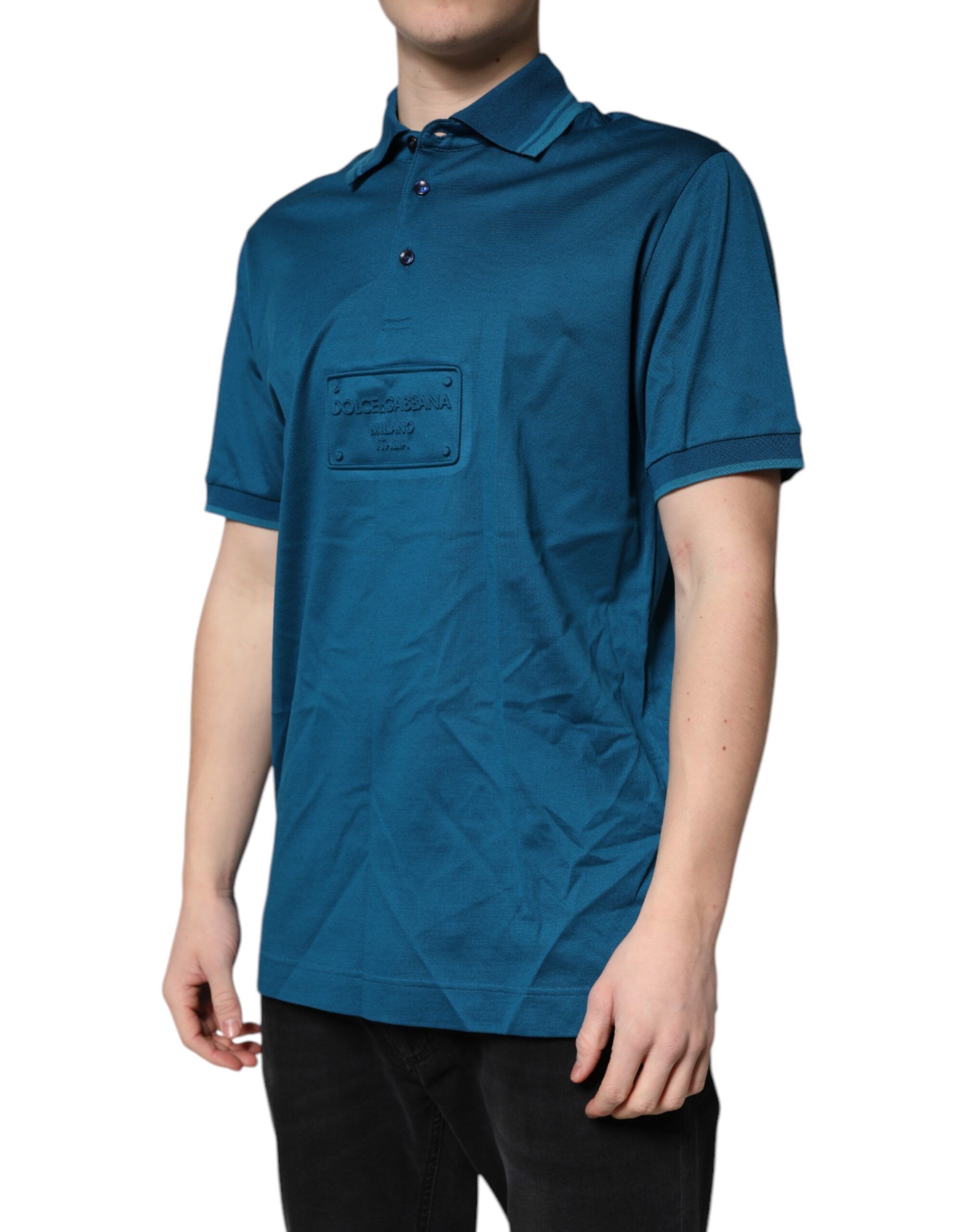 Logo Cotton Men Polo Shirt Men's T-shirt - Dolce & Gabbana - Modalova