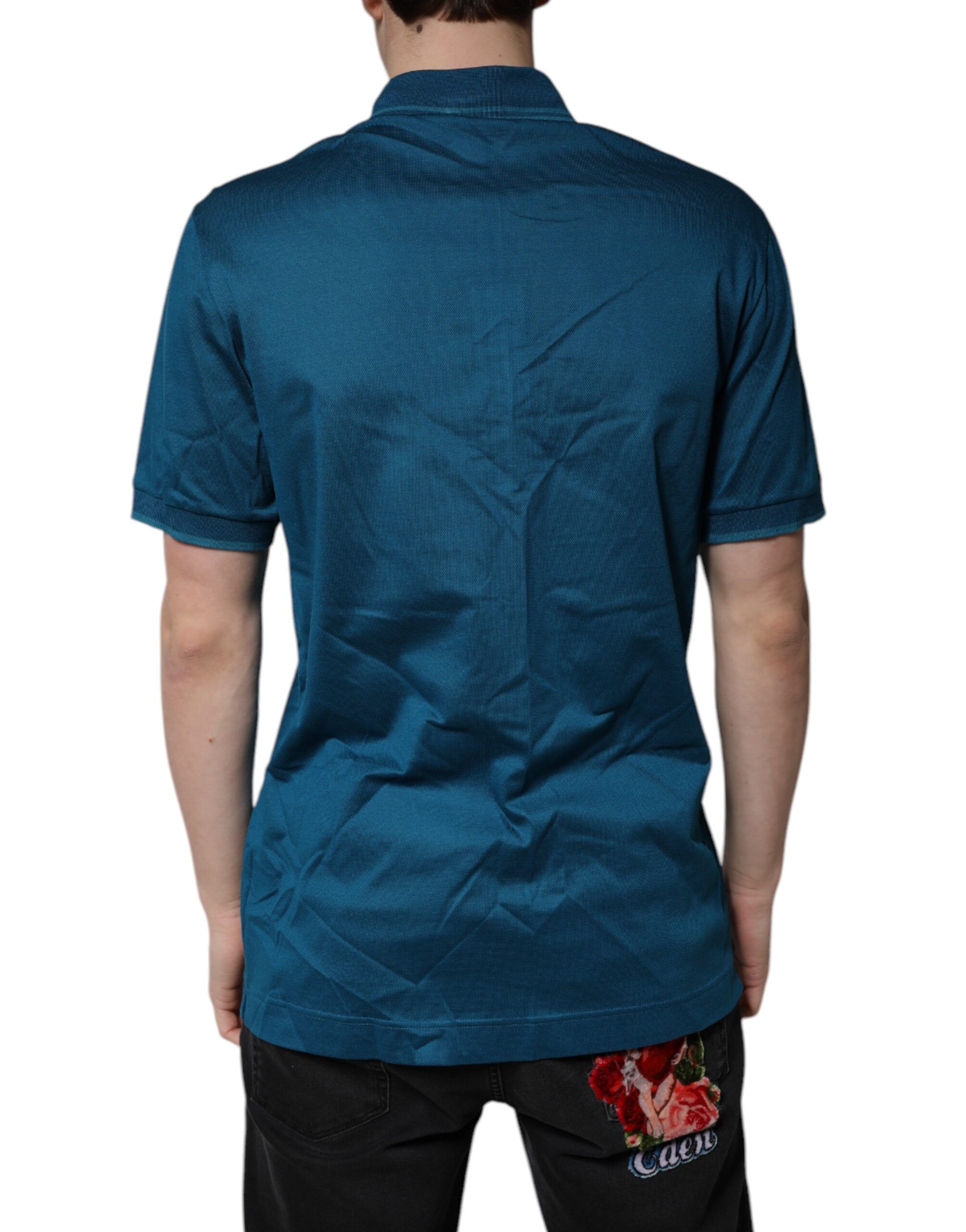 Logo Cotton Men Polo Shirt Men's T-shirt - Dolce & Gabbana - Modalova