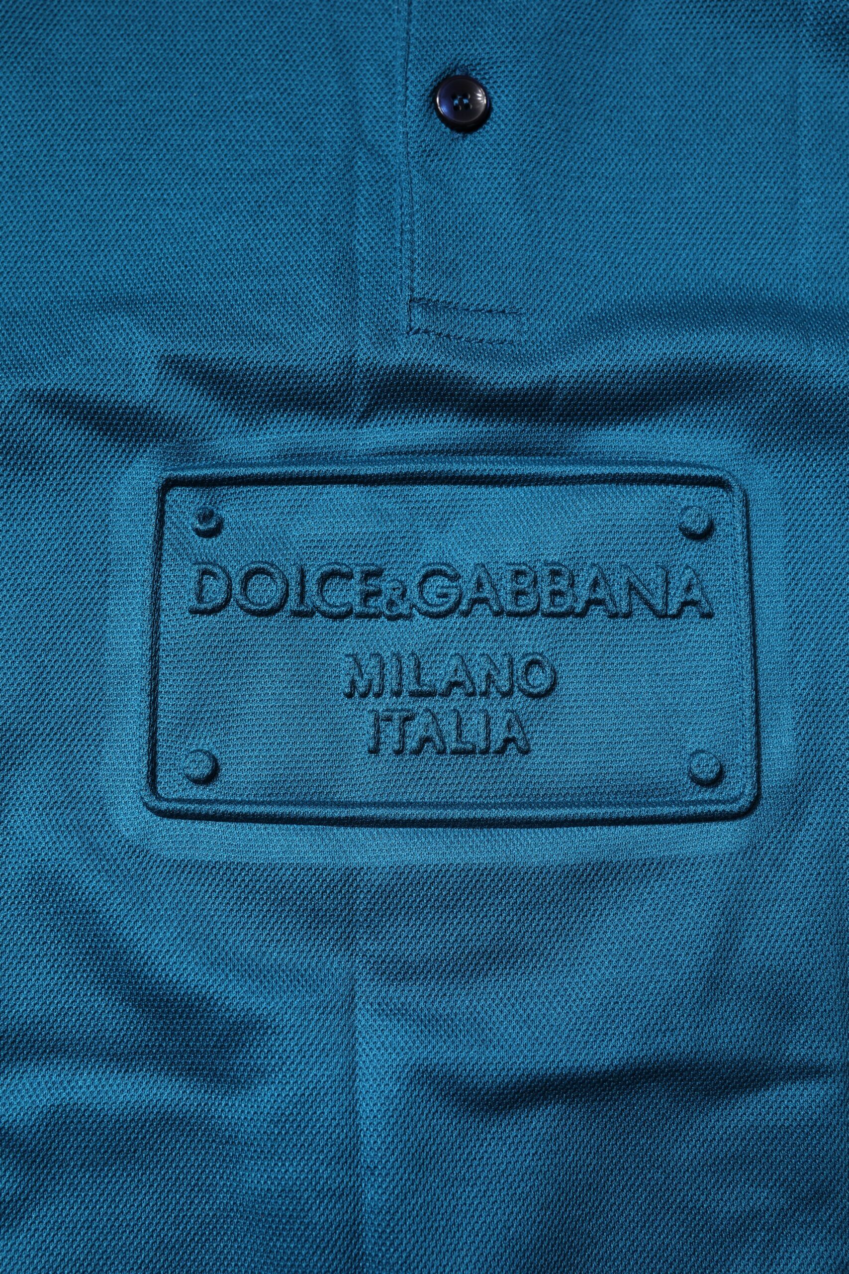 Logo Cotton Men Polo Shirt Men's T-shirt - Dolce & Gabbana - Modalova