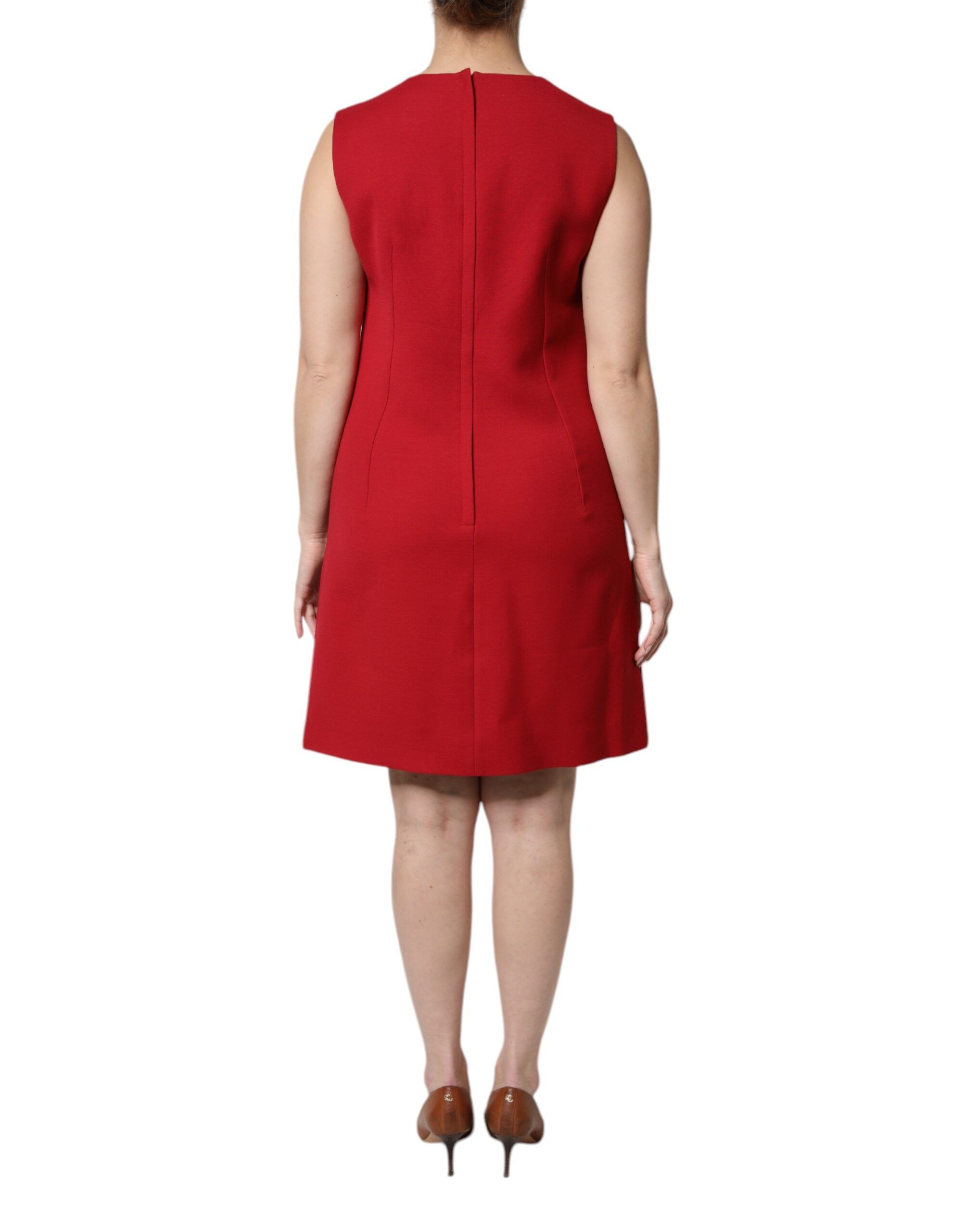 Wool Sleeveless Knee Length A-line Women's Dress - Dolce & Gabbana - Modalova