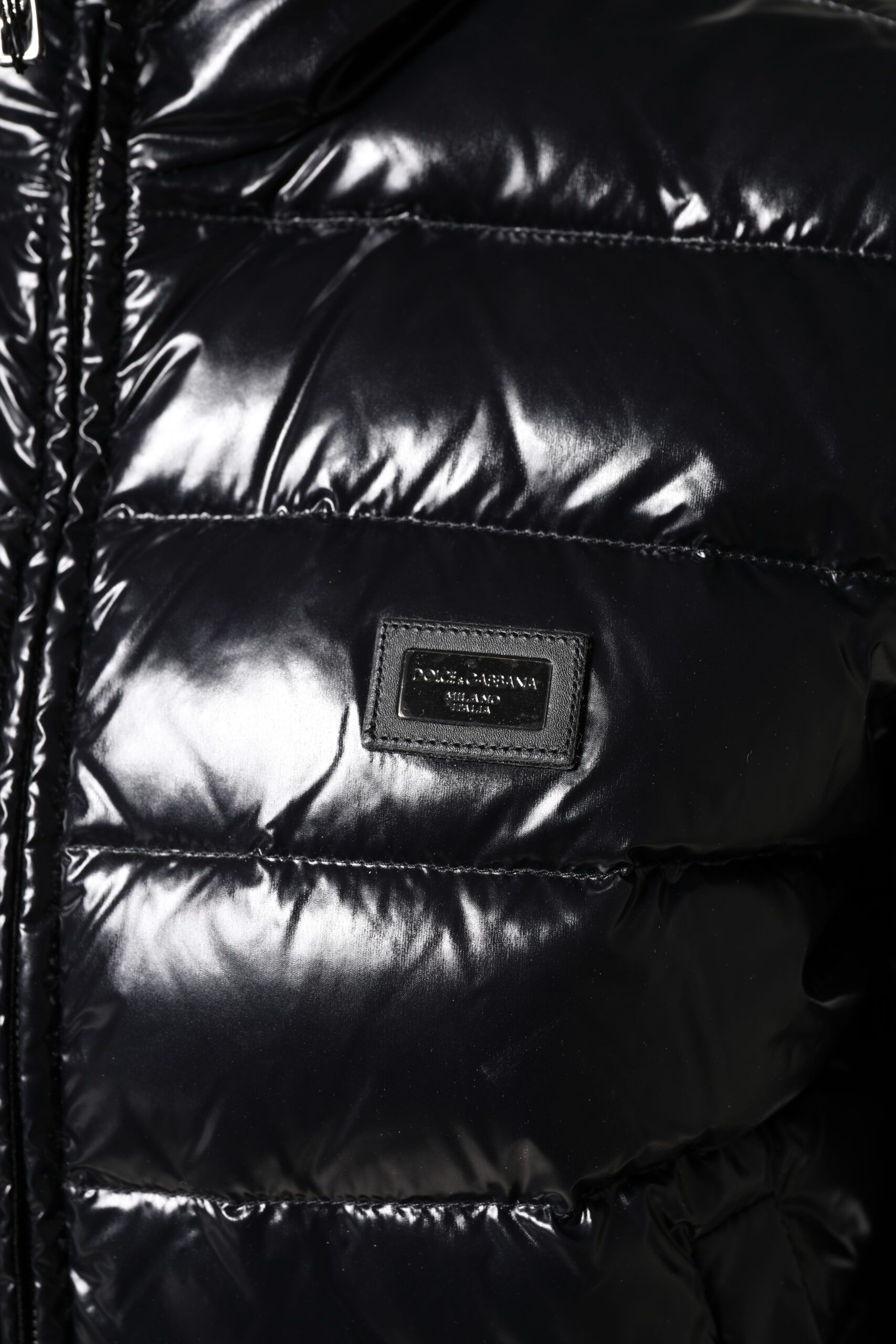 Logo Plaque Full Zip Puffer Women's Jacket - Dolce & Gabbana - Modalova