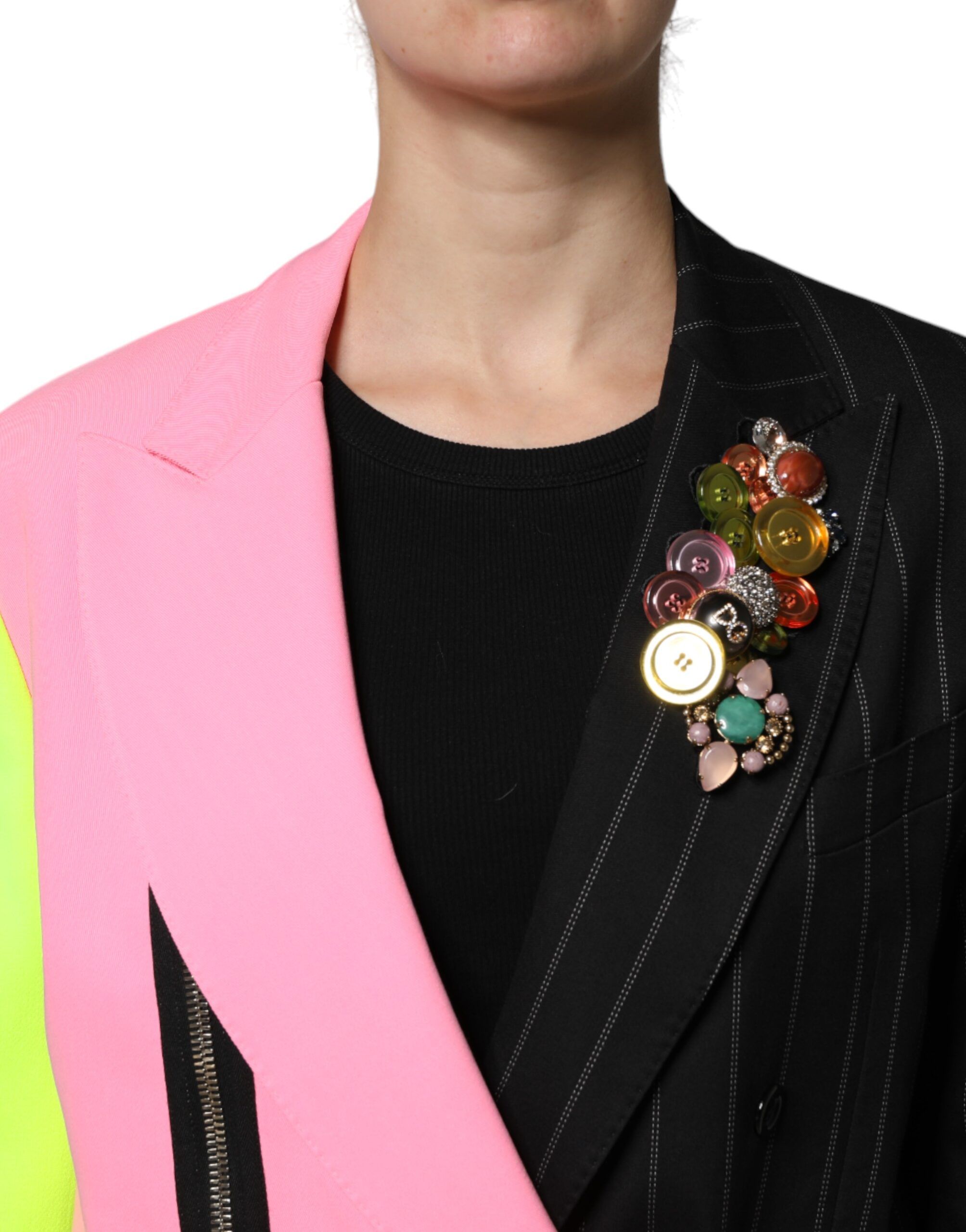 Patchwork Embellished Coat Women's Jacket - Dolce & Gabbana - Modalova