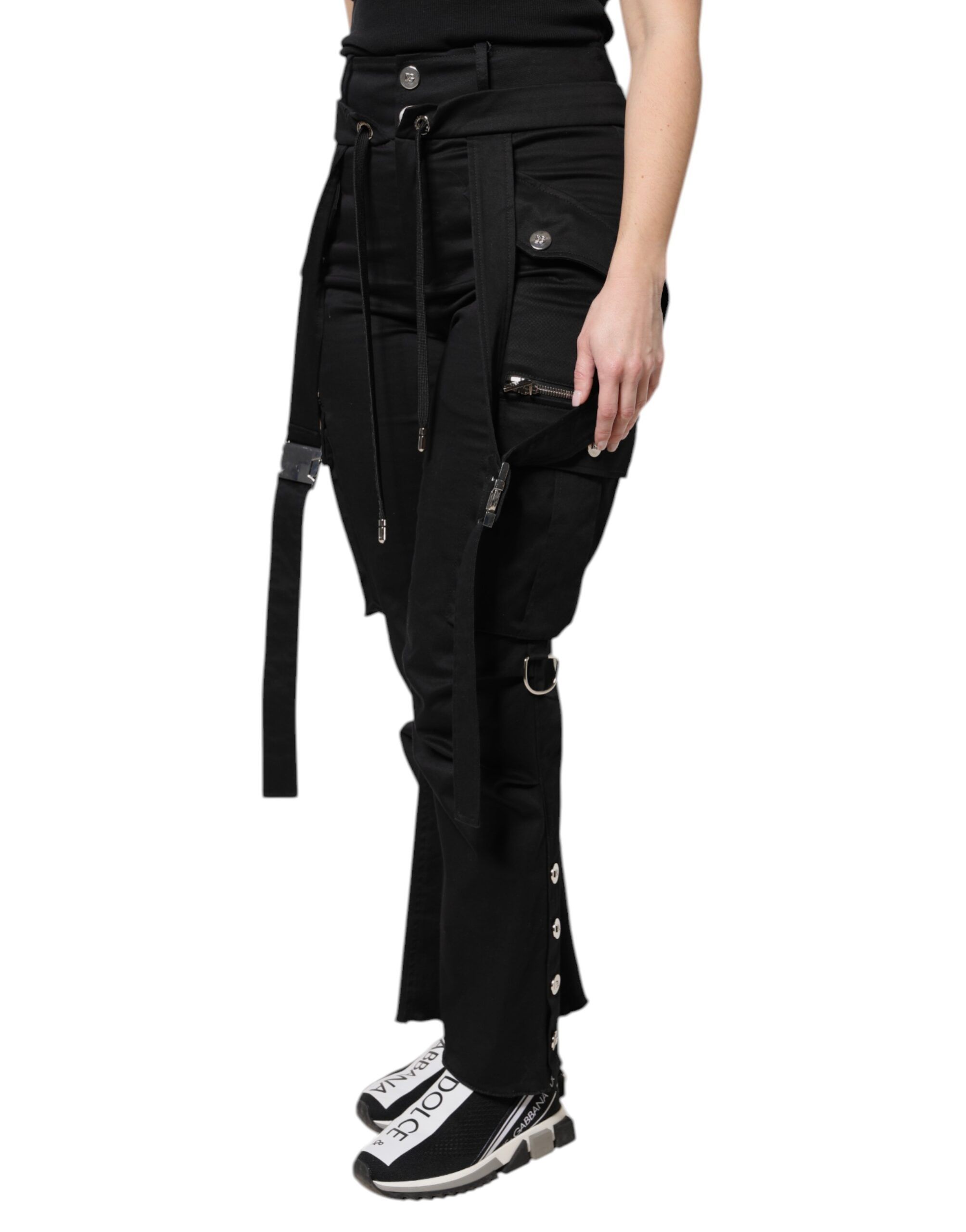Cotton High Waist Cargo Women's Pants - Dolce & Gabbana - Modalova