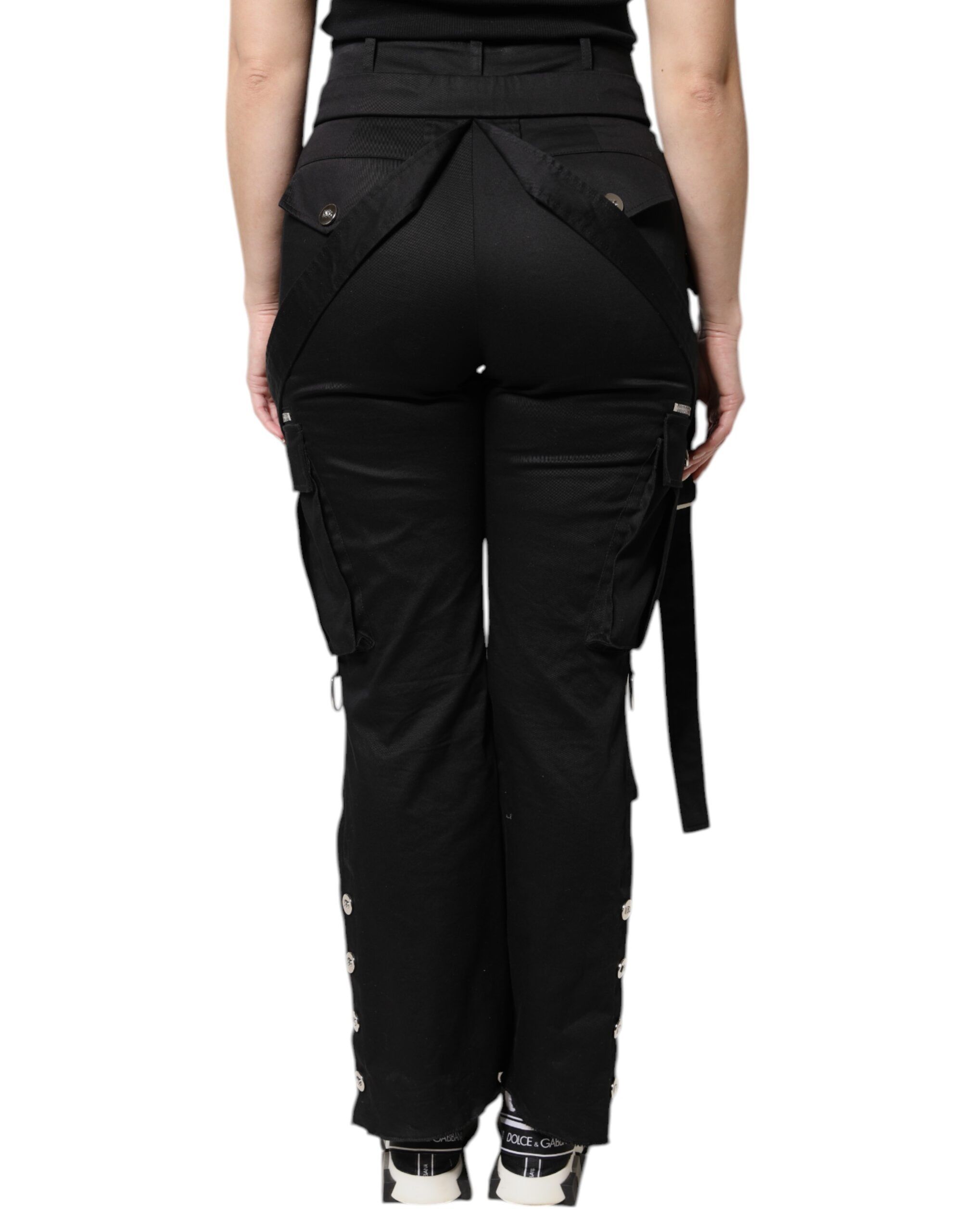 Cotton High Waist Cargo Women's Pants - Dolce & Gabbana - Modalova