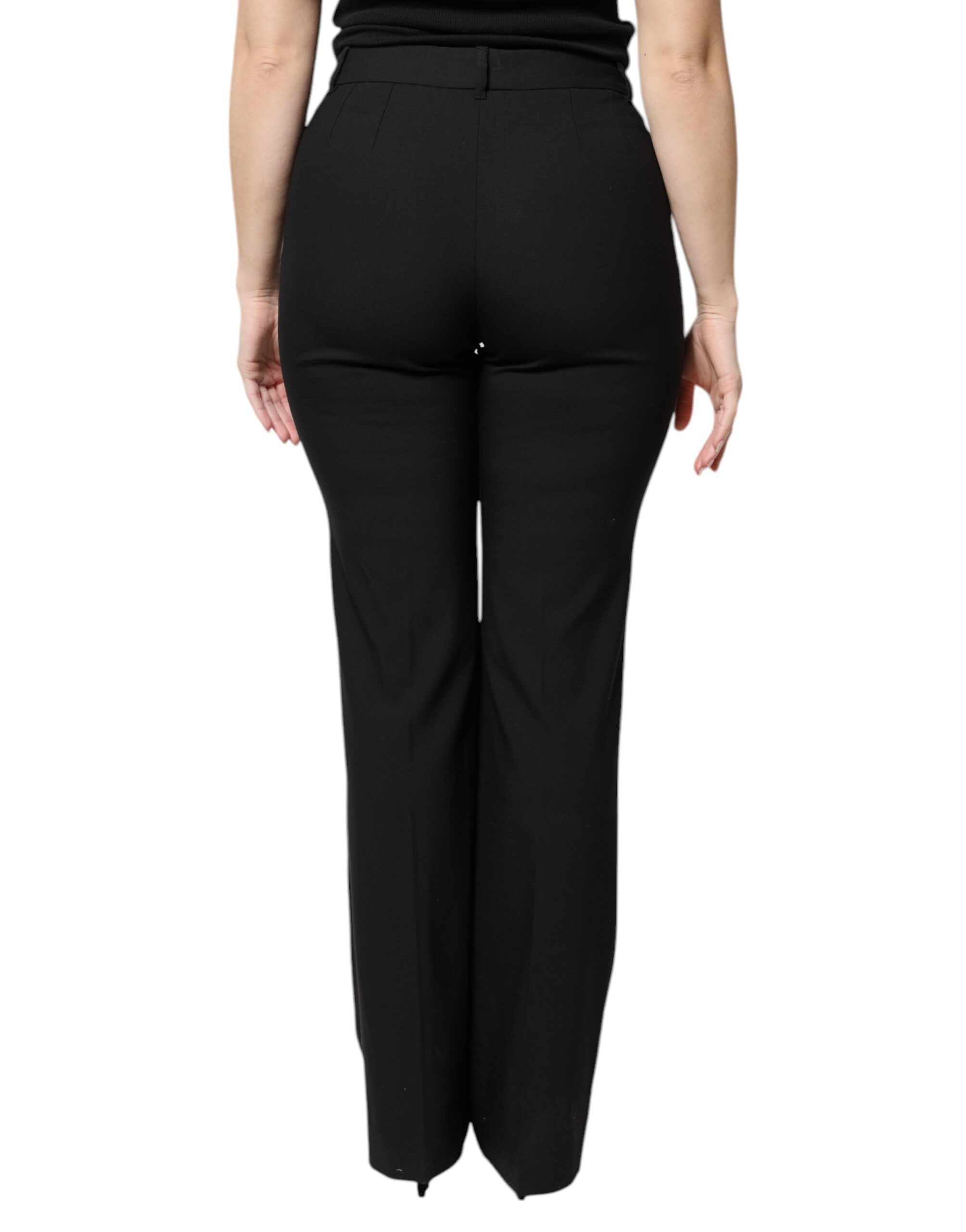 Wool High Waist Boot Cut Dress Women's Pants - Dolce & Gabbana - Modalova