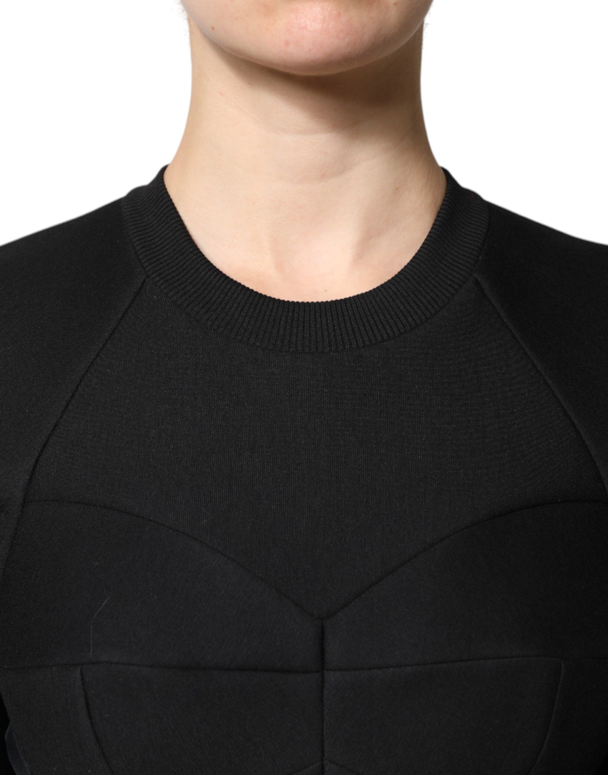Cotton Long Sleeves A-line Mini Women's Dress - Dolce & Gabbana - Modalova