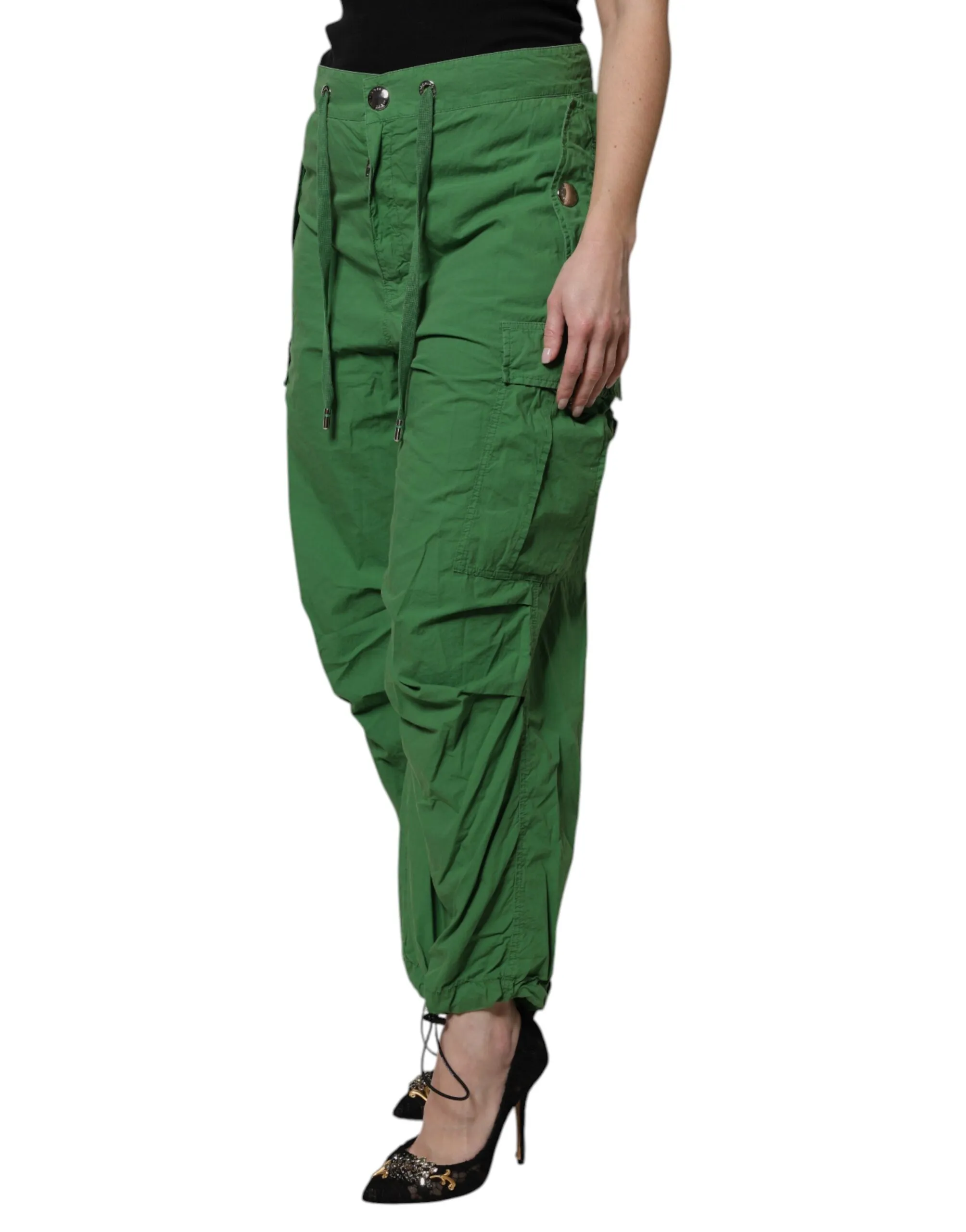 Cotton High Waist Cargo Women's Pants - Dolce & Gabbana - Modalova