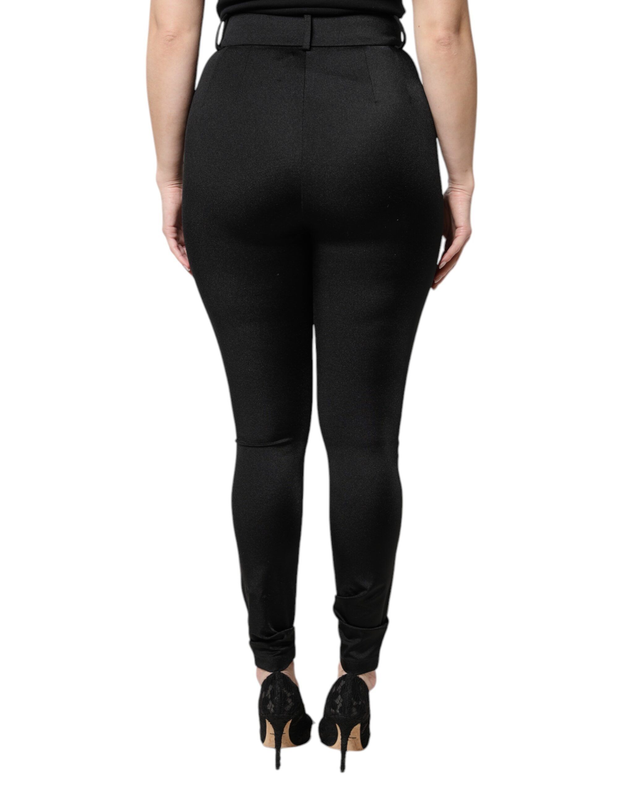 Nylon High Waist Slim Fit Women's Pants - Dolce & Gabbana - Modalova