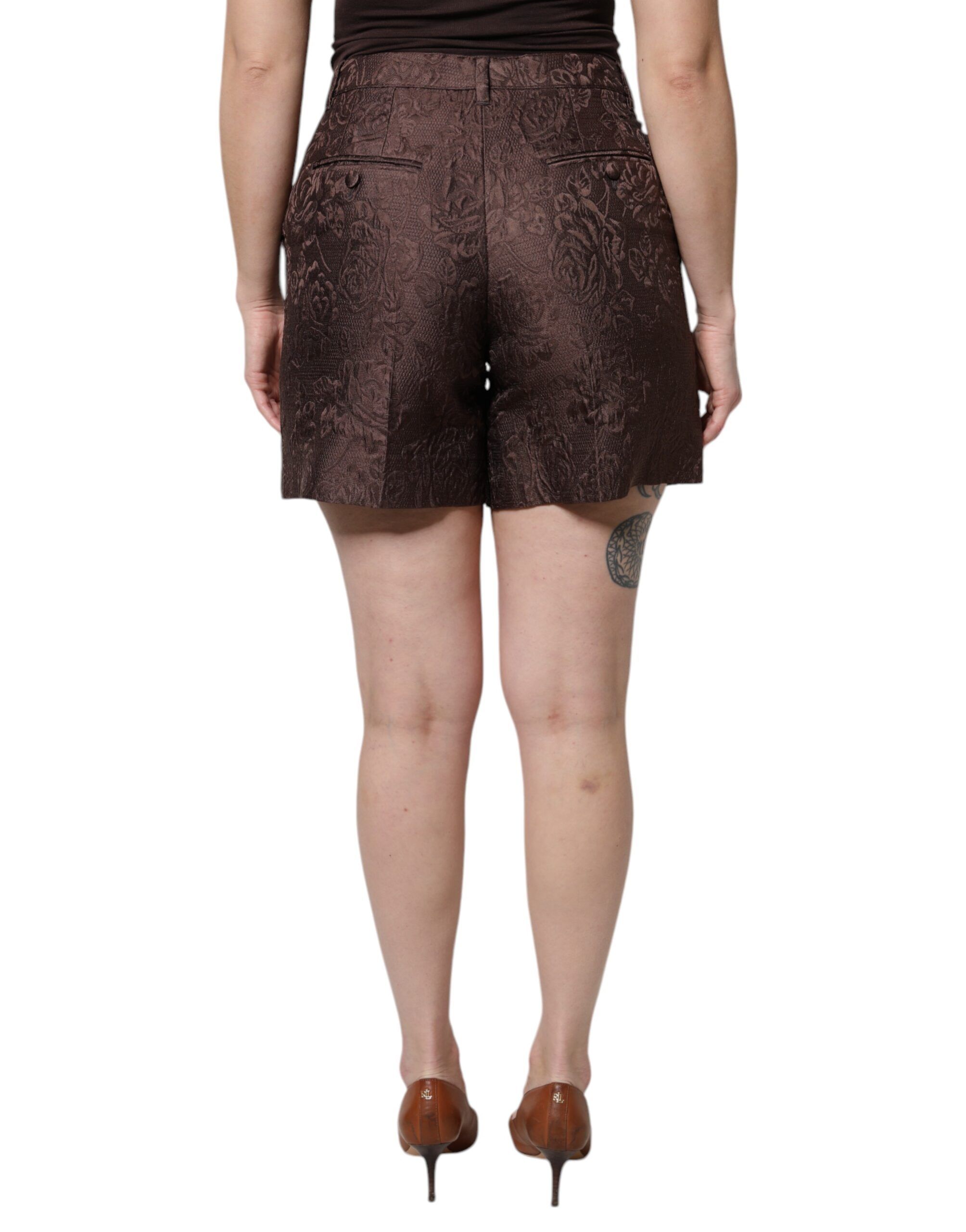 Floral Brocade Mid Waist Mini Women's Short - Dolce & Gabbana - Modalova