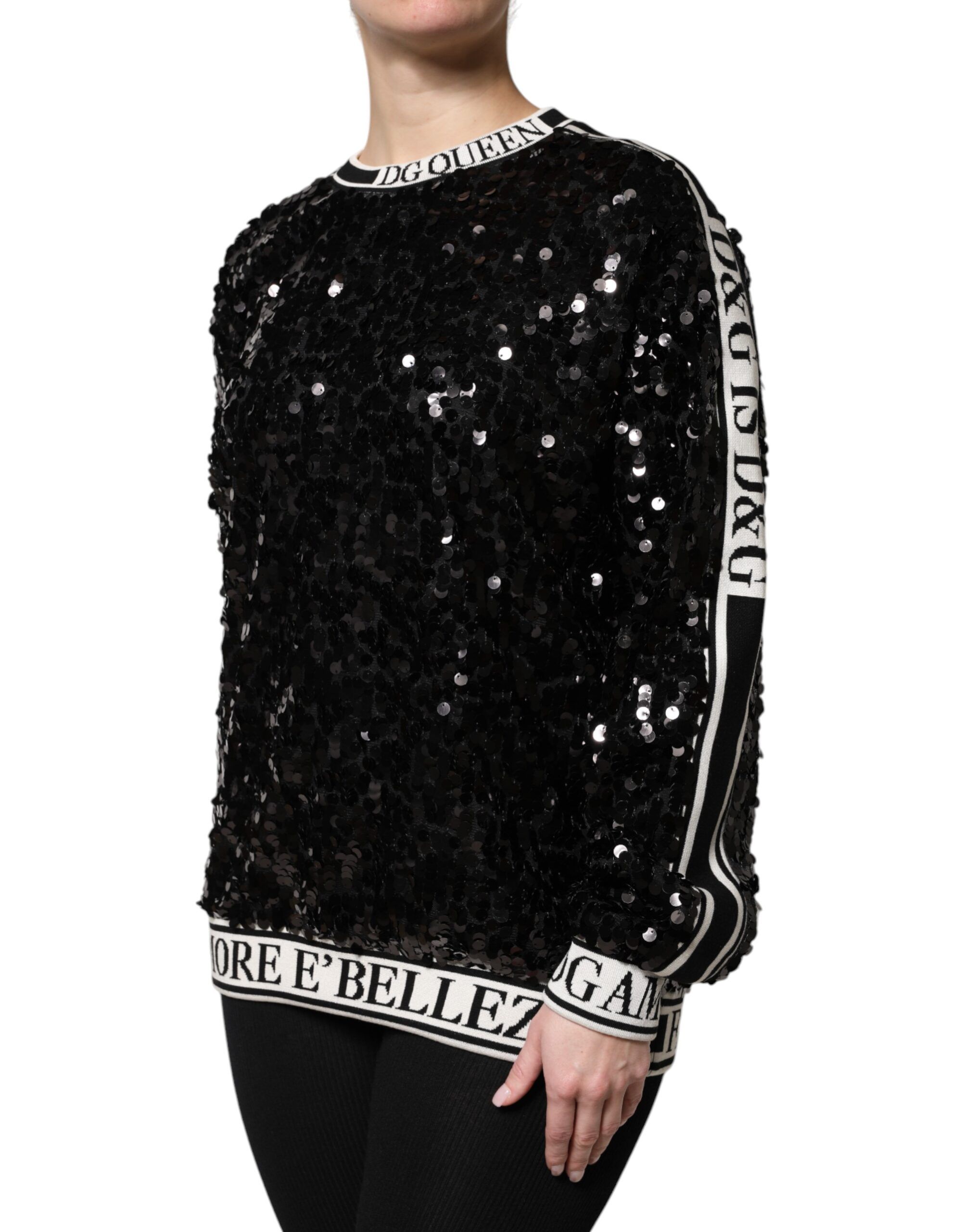 DG Queen Sequin Pullover Women's Sweater - Dolce & Gabbana - Modalova