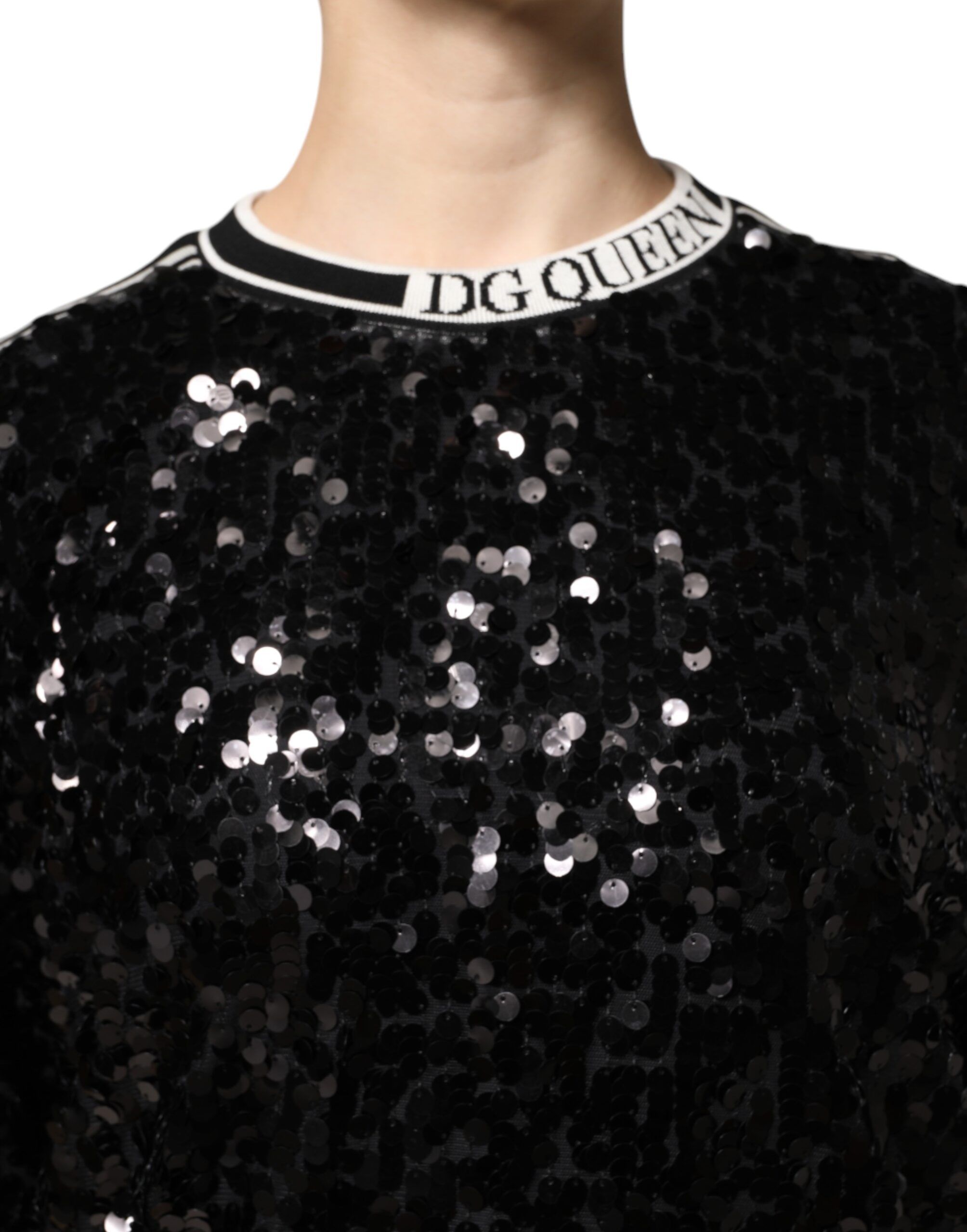 DG Queen Sequin Pullover Women's Sweater - Dolce & Gabbana - Modalova