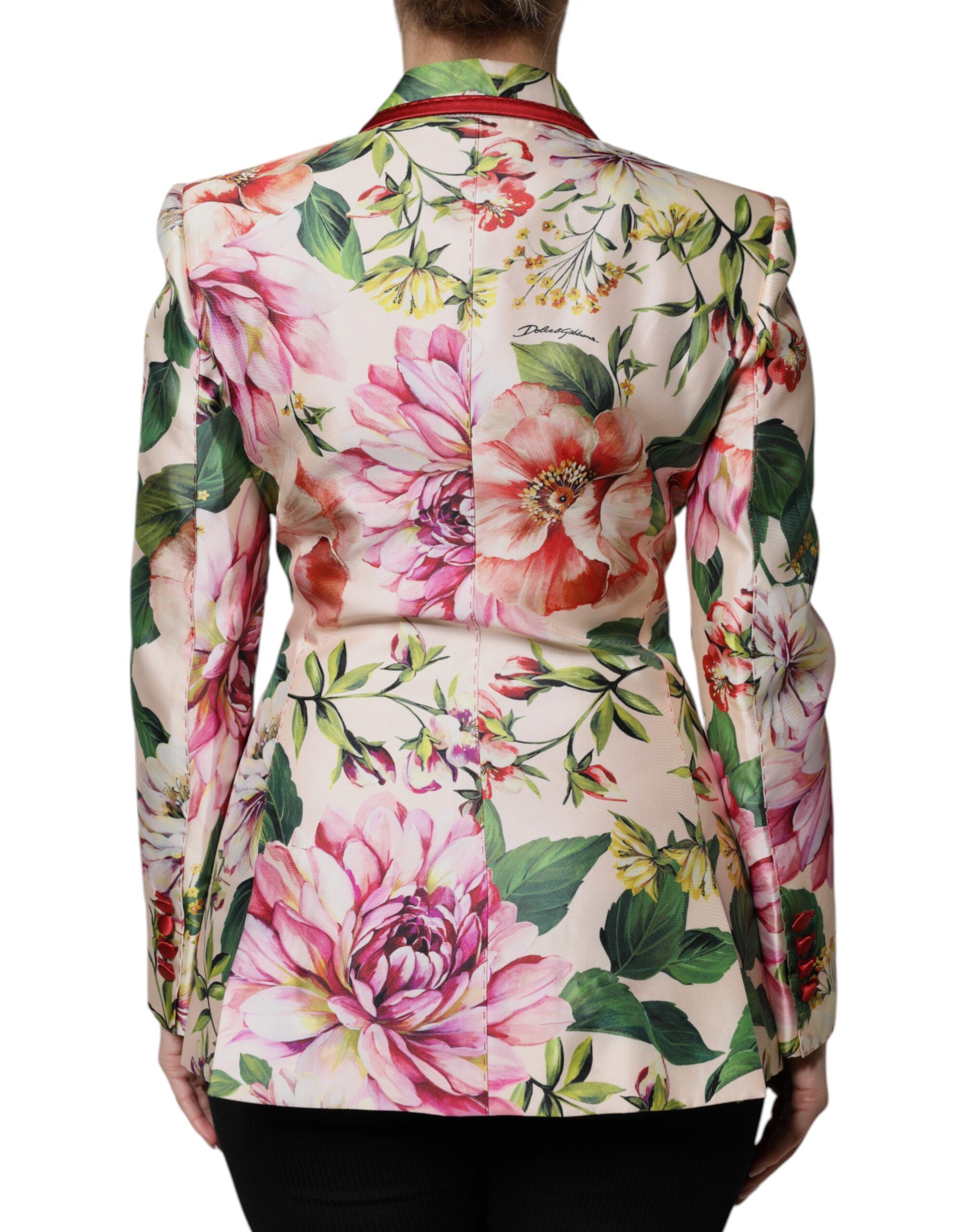 Floral Double Breasted Women's Jacket - Dolce & Gabbana - Modalova
