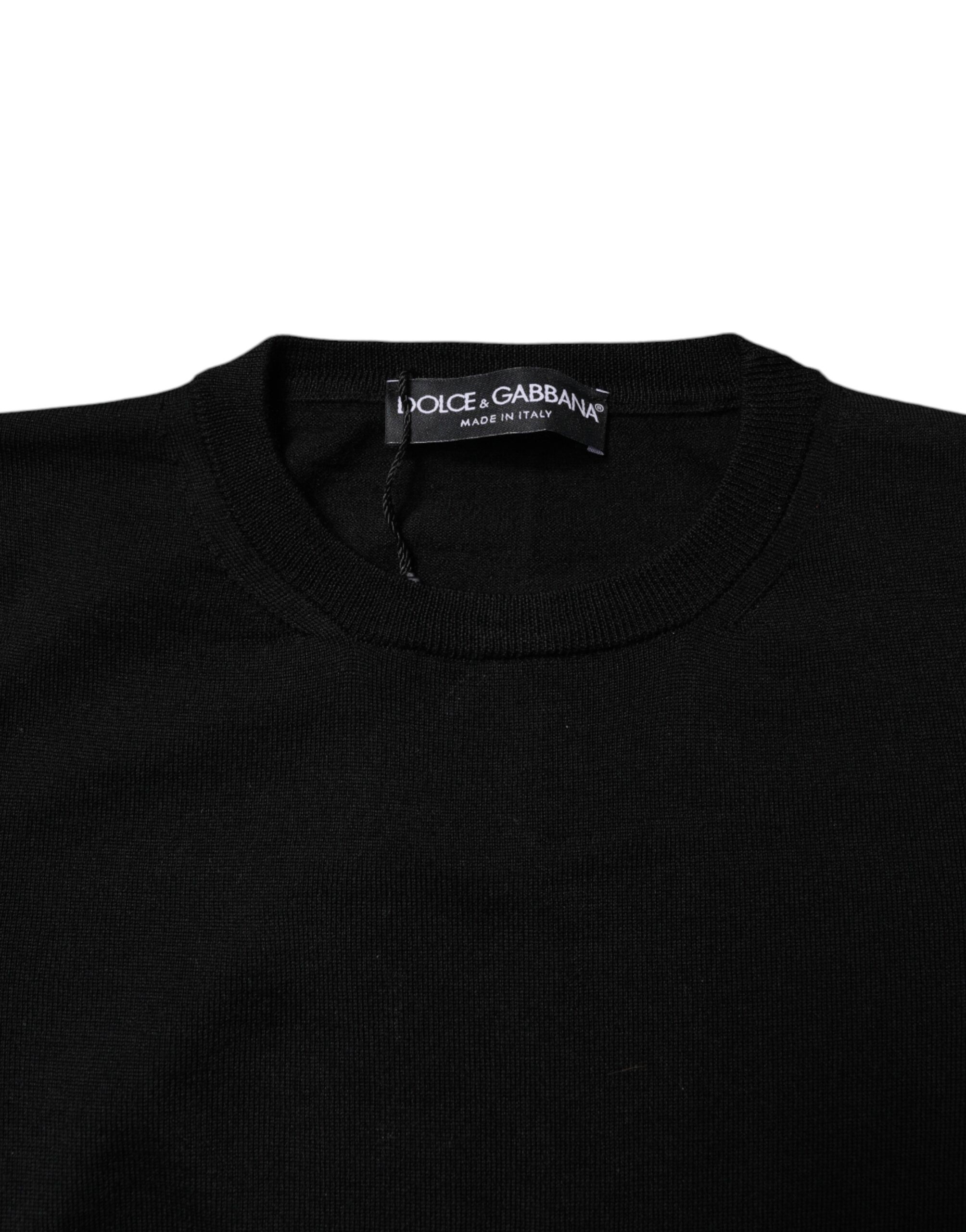 Wool Knit Crew Neck Pullover Women's Sweater - Dolce & Gabbana - Modalova