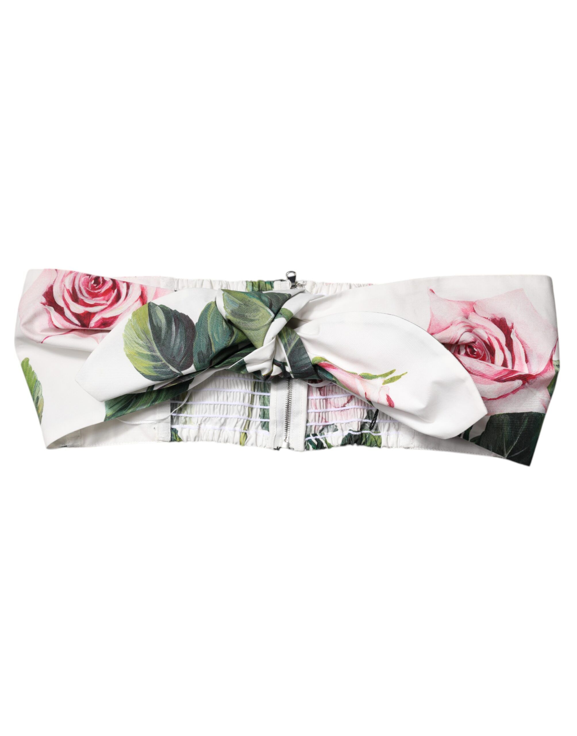 Floral Print Cropped Bustier Corset Women's Top - Dolce & Gabbana - Modalova