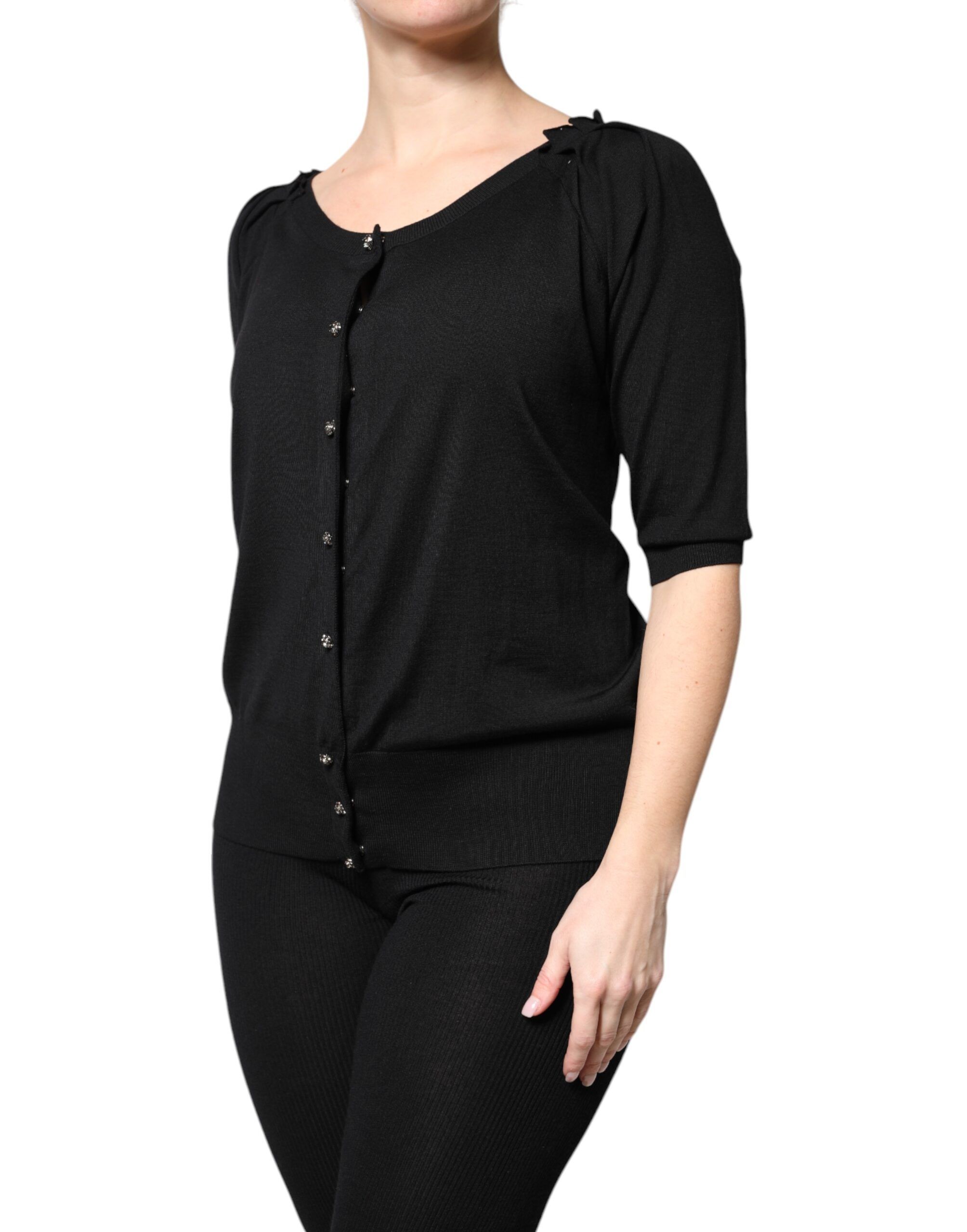 Button Down Short Sleeve Blouse Women's Top - Dolce & Gabbana - Modalova