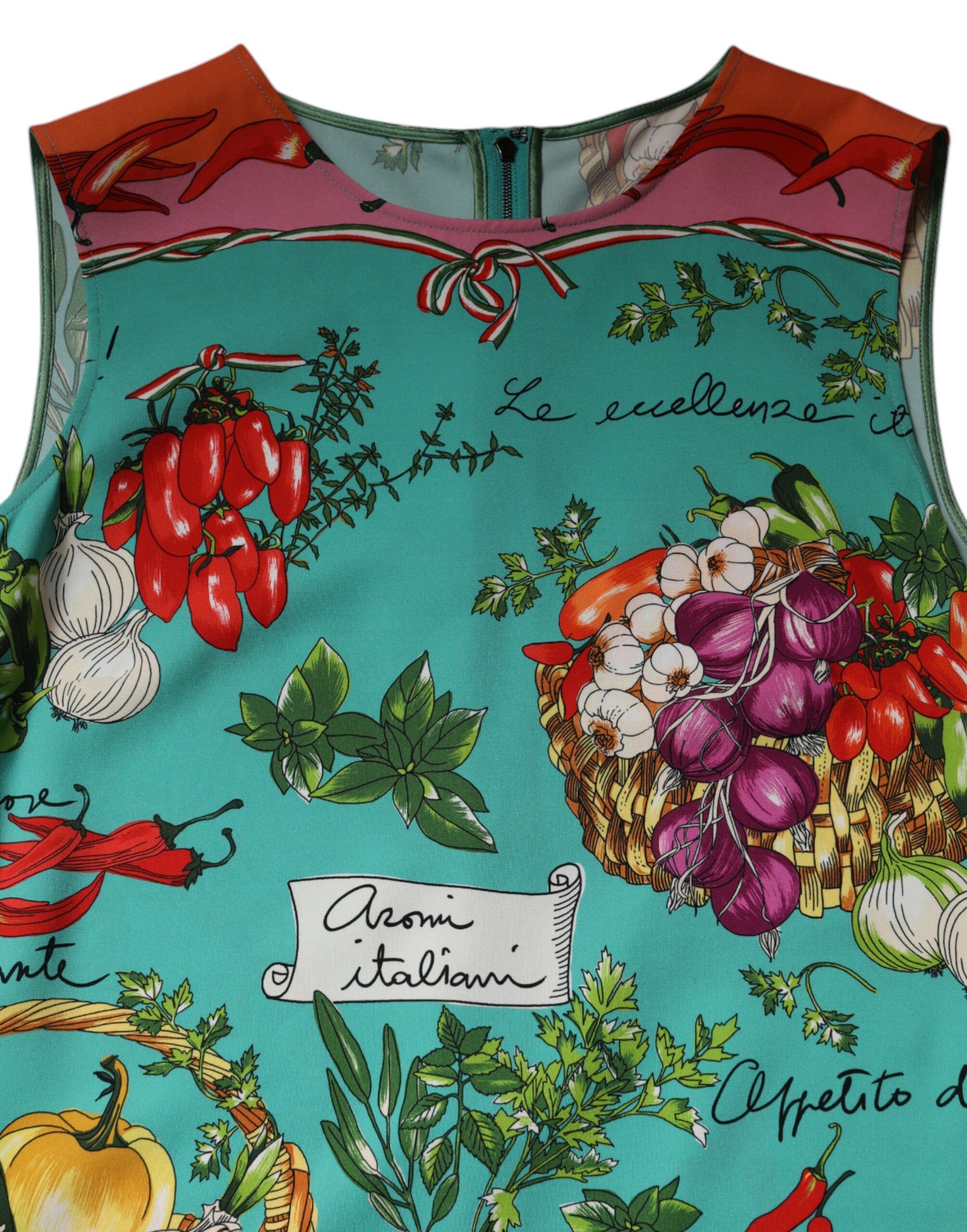 Floral Silk Sleeveless Tank Women's Top - Dolce & Gabbana - Modalova