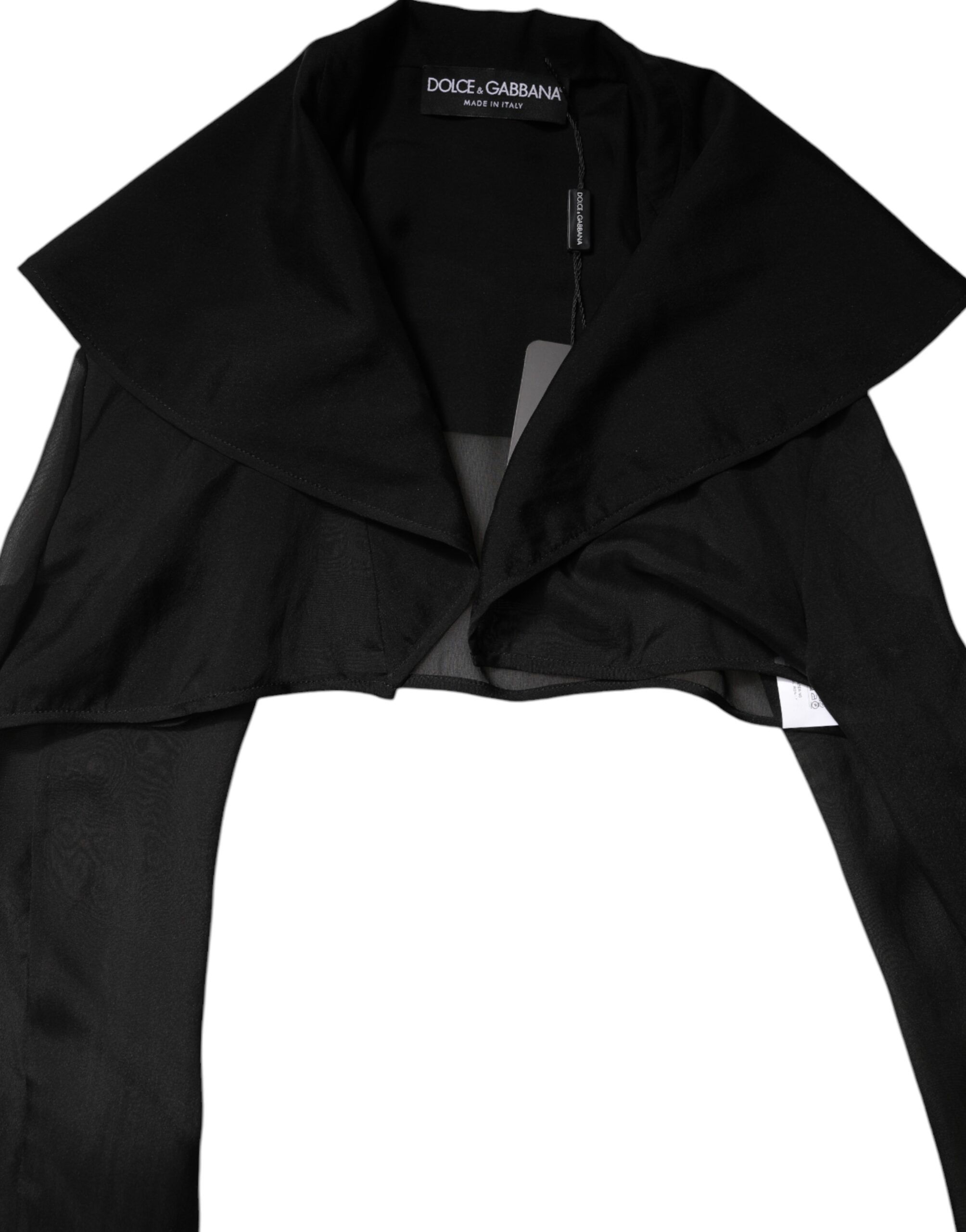 Silk Sheer Long Sleeves Blouse Women's Top - Dolce & Gabbana - Modalova