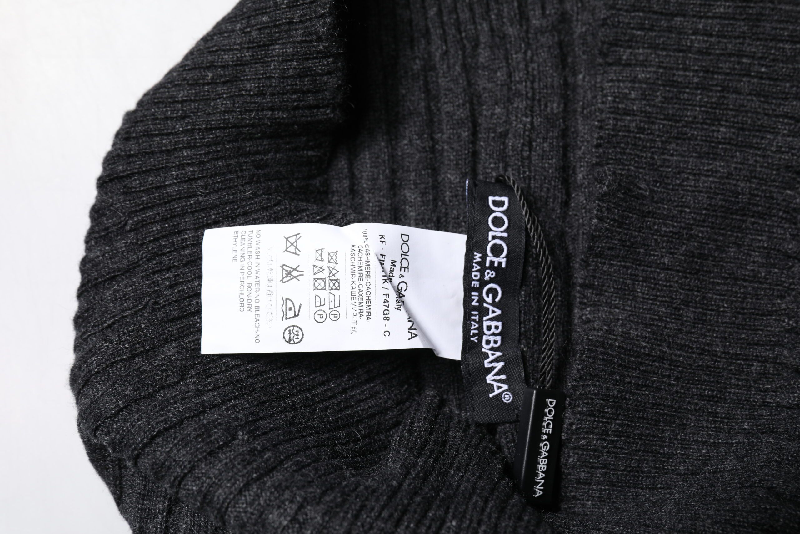 Cashmere Knitted Neck Warmer Foulard Men's Scarf - Dolce & Gabbana - Modalova