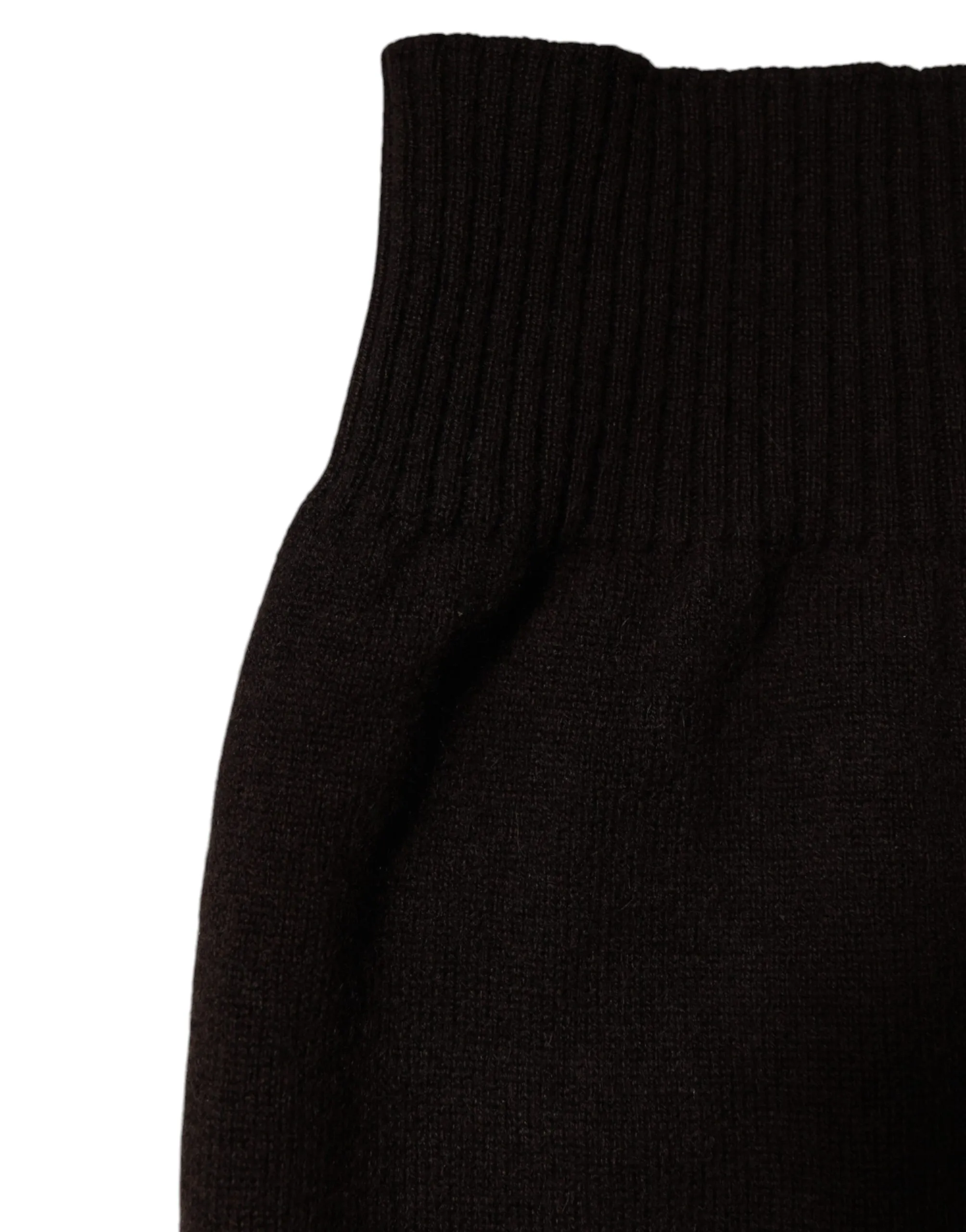 Brown Cashmere Knitted Neck Warmer Foulard Men's Scarf - Dolce & Gabbana - Modalova