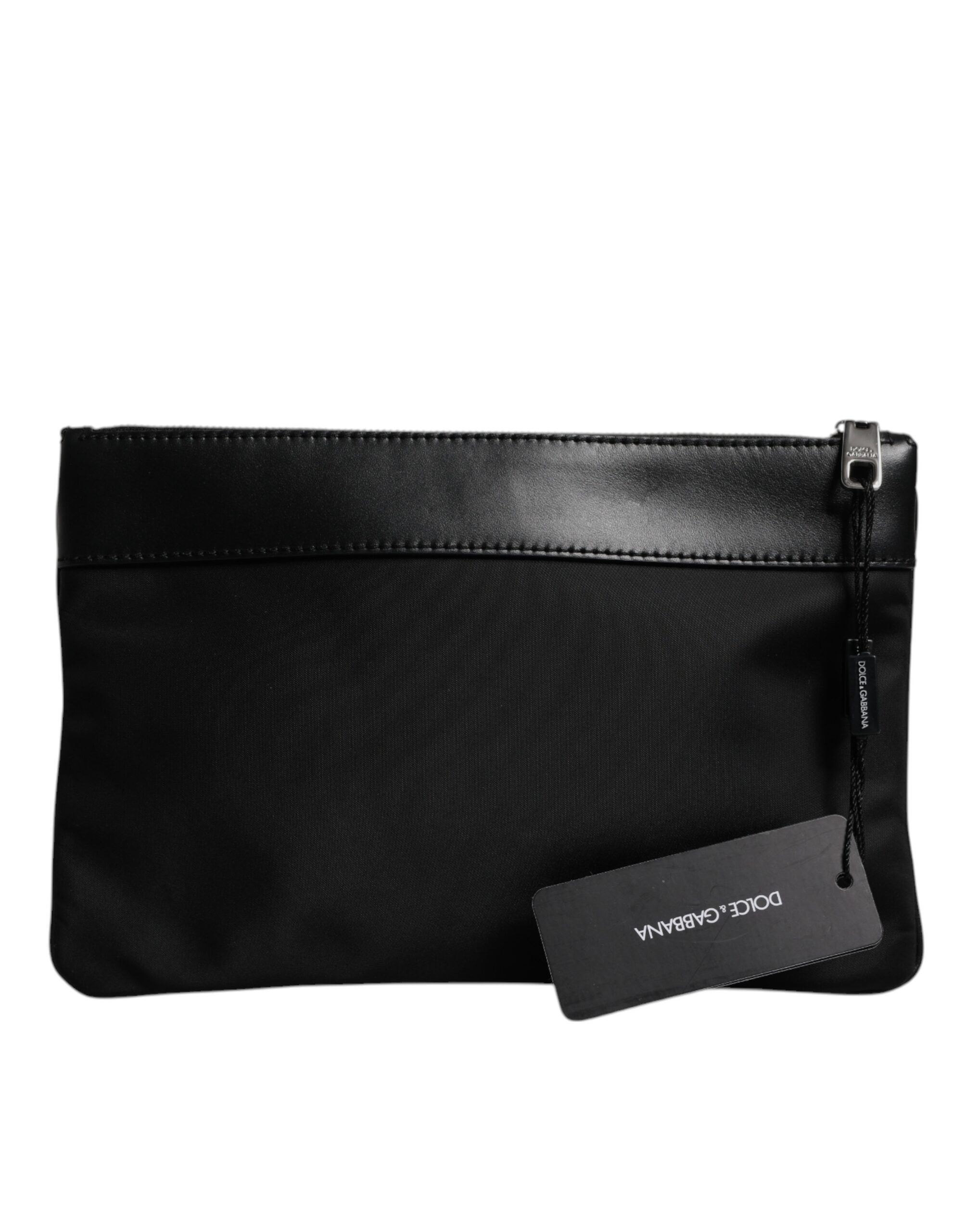 Leopard Jacquard Print Logo Plaque Pouch Men's Bag - Dolce & Gabbana - Modalova