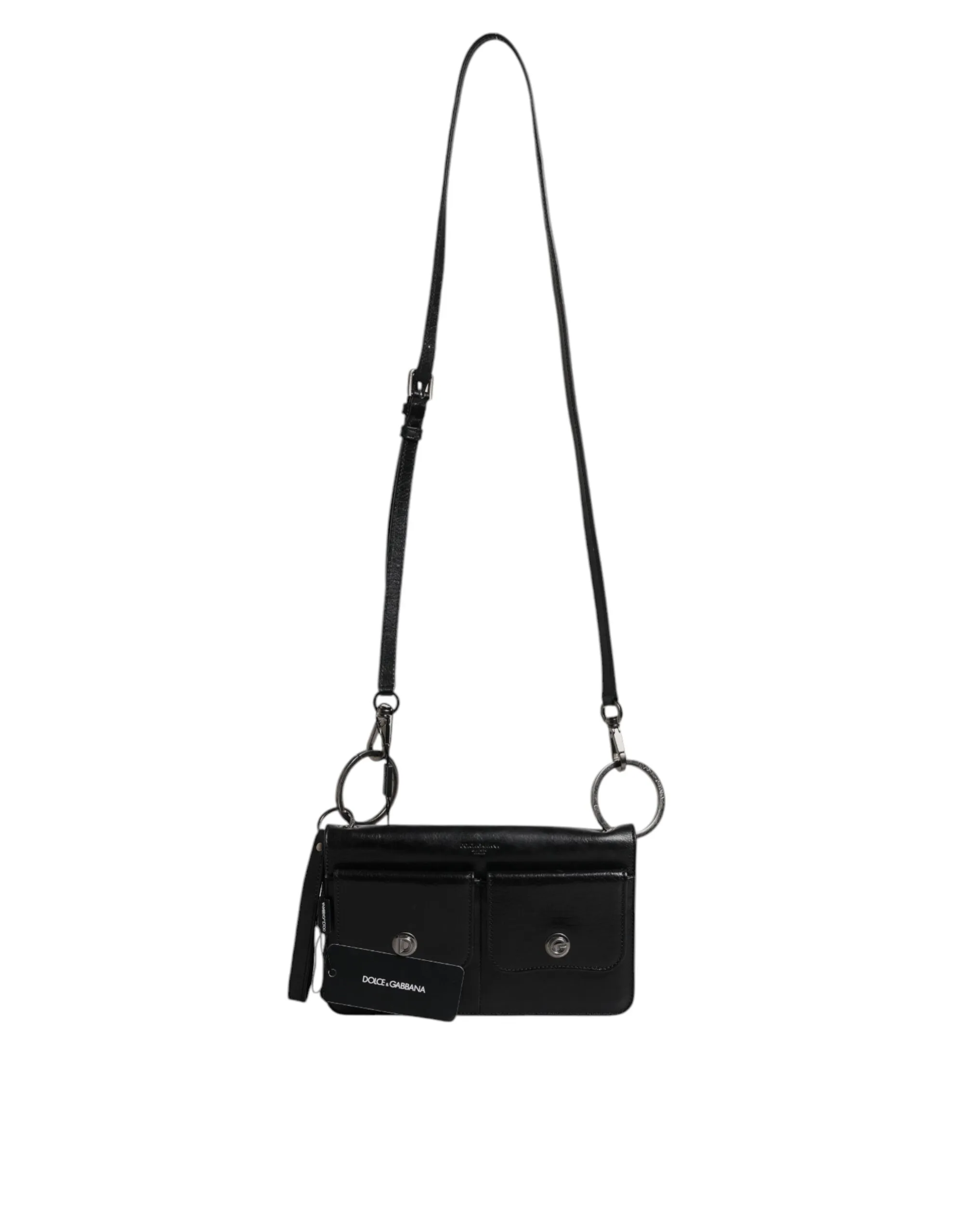 Leather Logo Purse Shoulder Crossbody Men's Bag (Pre-Owned) - Dolce & Gabbana - Modalova