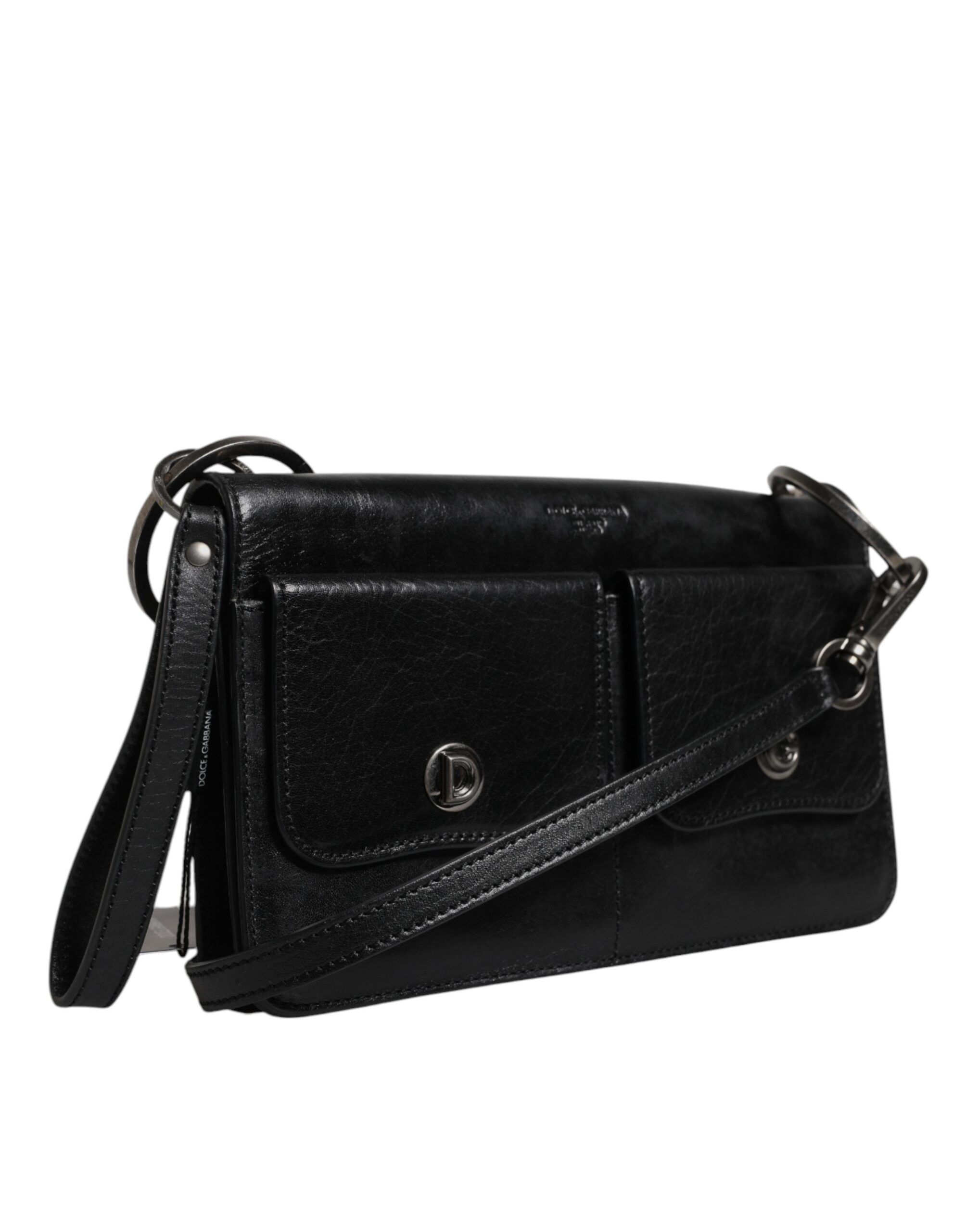 Leather Logo Purse Shoulder Crossbody Men's Bag (Pre-Owned) - Dolce & Gabbana - Modalova
