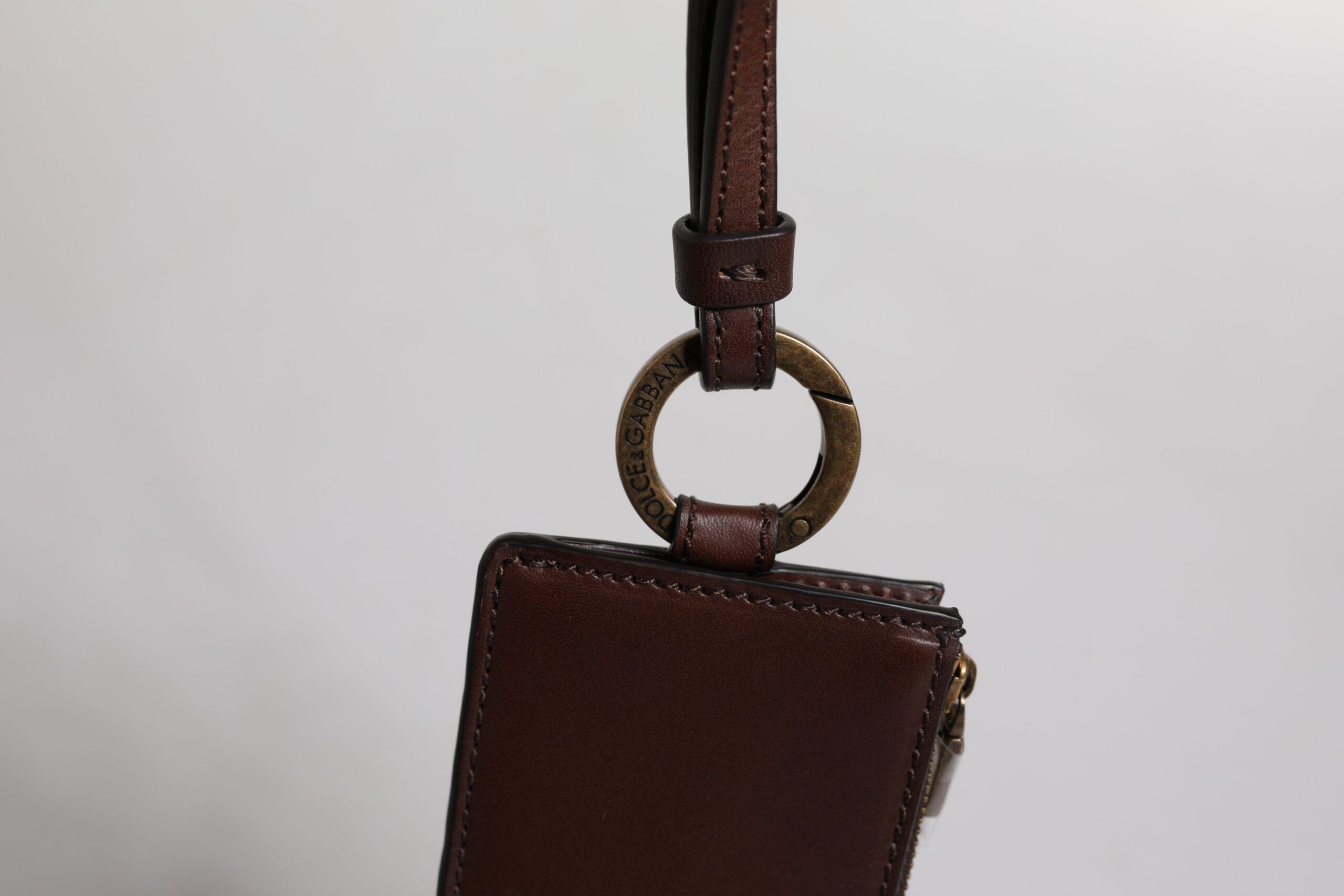 Calf Leather Lanyard Logo Card Holder Men's Wallet - Dolce & Gabbana - Modalova